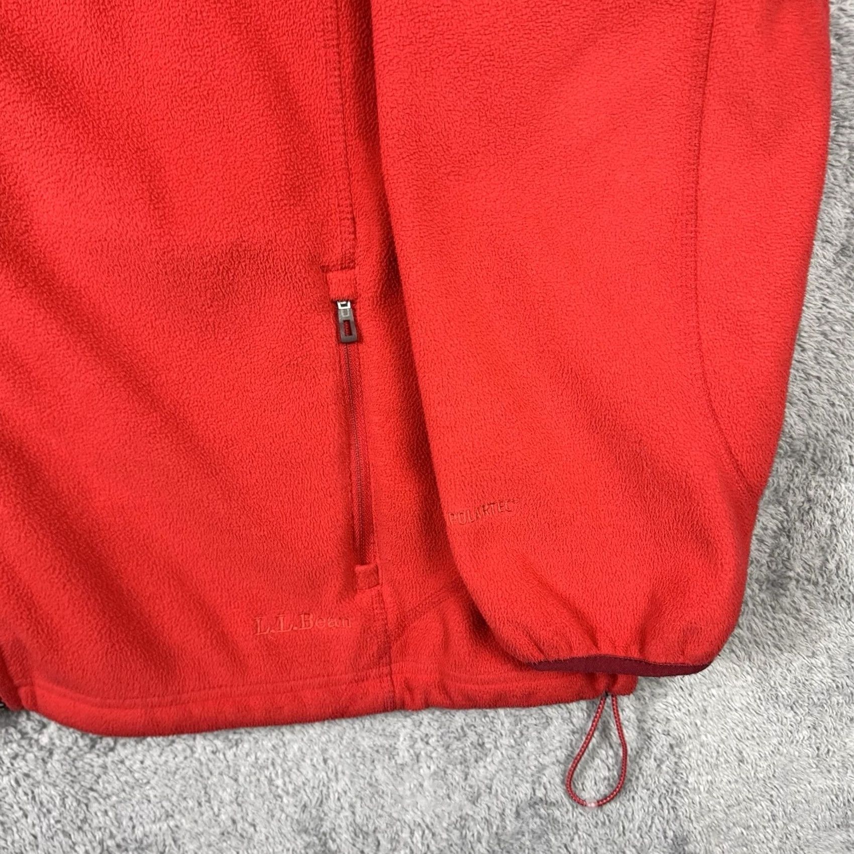 Vintage L.L. Bean Jacket Womens 3X Fleece Polartec Full Zip Synch Waist Outdoor Hike Red 0GCG2 Mens Womens Girls Boys Size XXL / US 16-18 / IT 52-54 - 2 Thumbnail