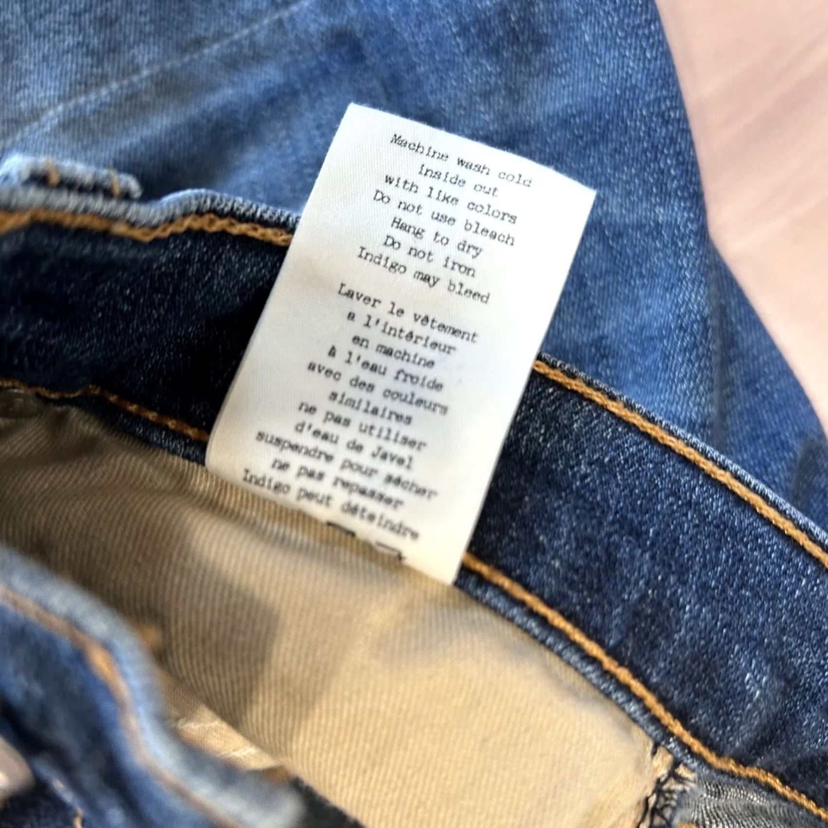 Rag & Bone VINTAGE Rag & Bone Skinny Patchwork Denim Blue Jeans USA Made Women’s 27x30 Size 27" / US 4 / IT 40 - 8 Thumbnail