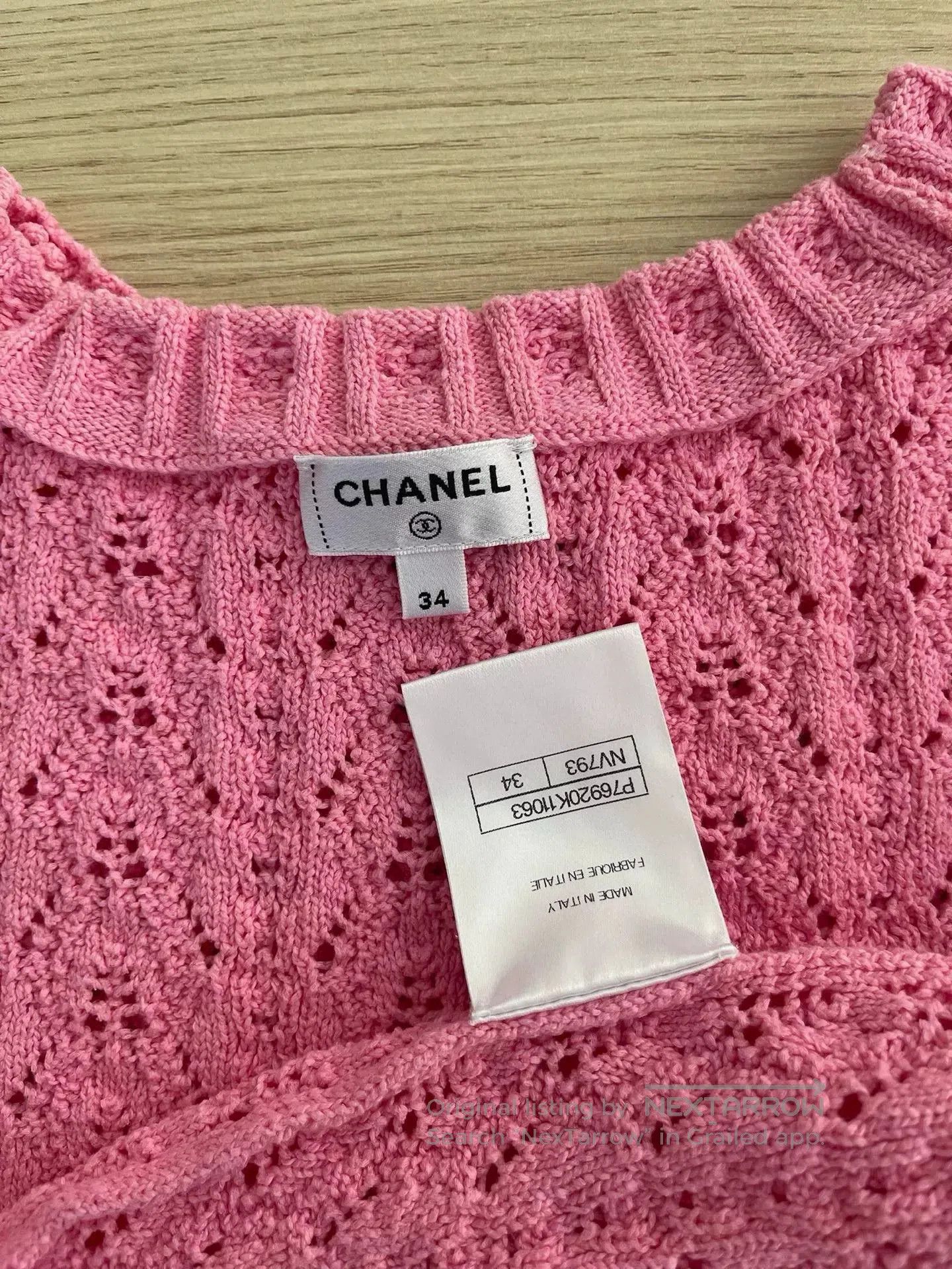 Chanel Chanel 2024 SS Pink Knit Sweater. Size US XS / EU 42 / 0 - 3 Thumbnail