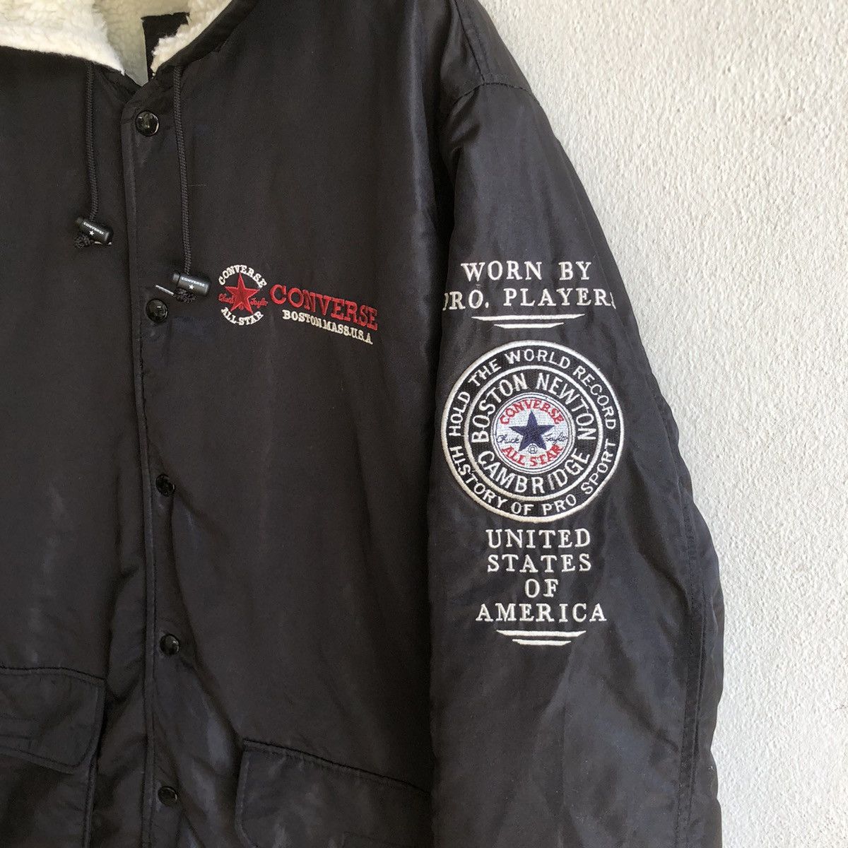 Converse CONVERSE spellout embroidered logo raincoat Size US L / EU 52-54 / 3 - 7 Thumbnail