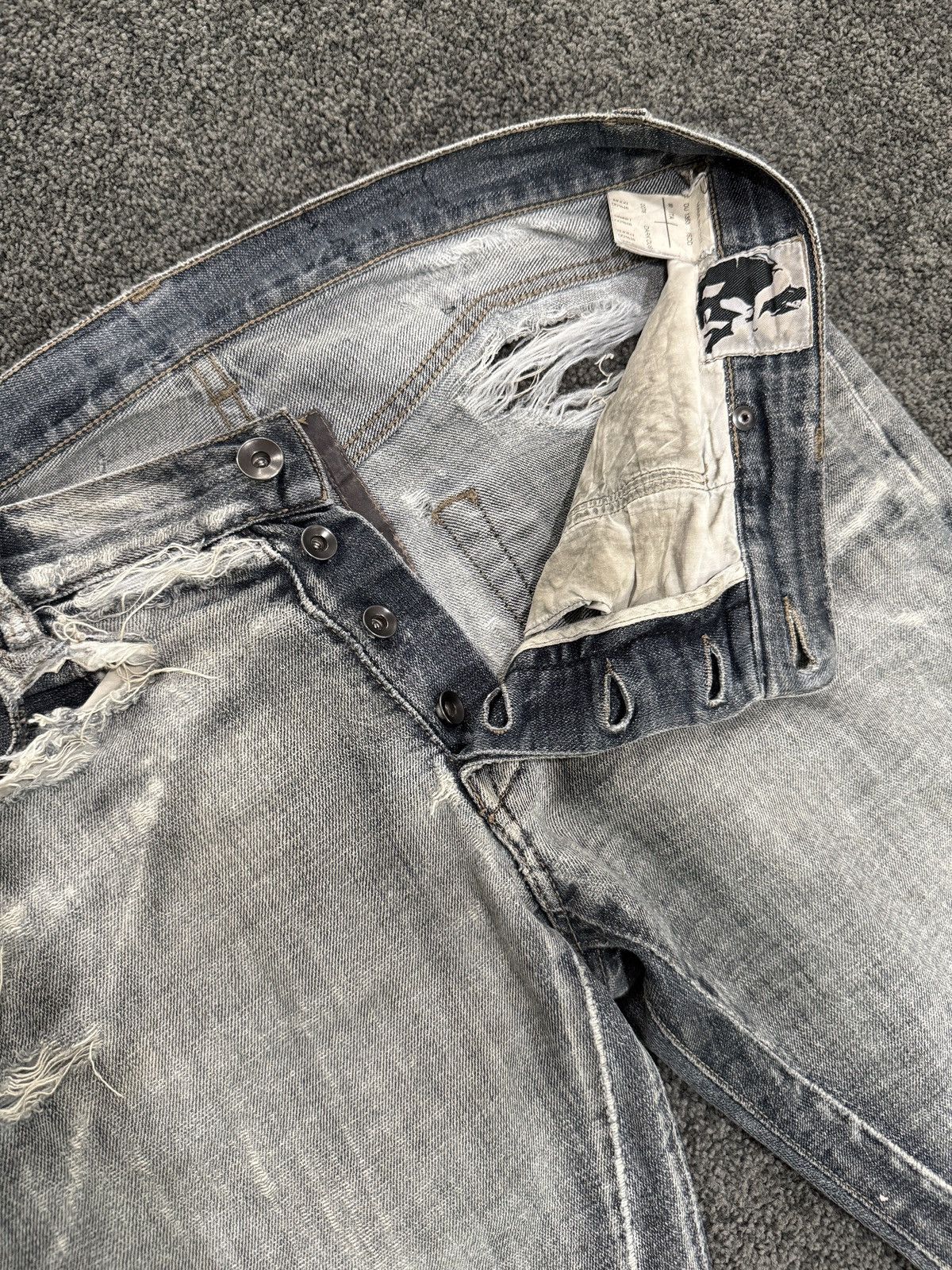 Rick Owens Rick Owen’s FW07 “Exploder” Dark Dust Bootcut Detroit Denim Size US 32 / EU 48 - 6 Thumbnail