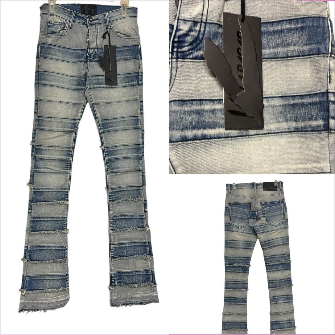 Valabasas Valabasas Stacked Distressed Denim Blue Multi Jeans Sz 30 Size US 30 / EU 46 - 1 Thumbnail