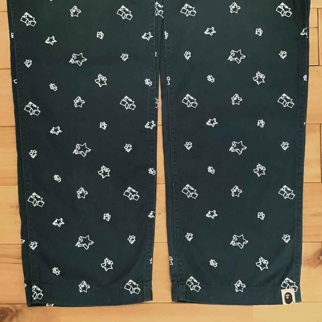 Bape 💫Glow in the dark💫 BAPE STA embroidered pants NIGO ★size S Size US 30 / EU 46 - 6 Thumbnail