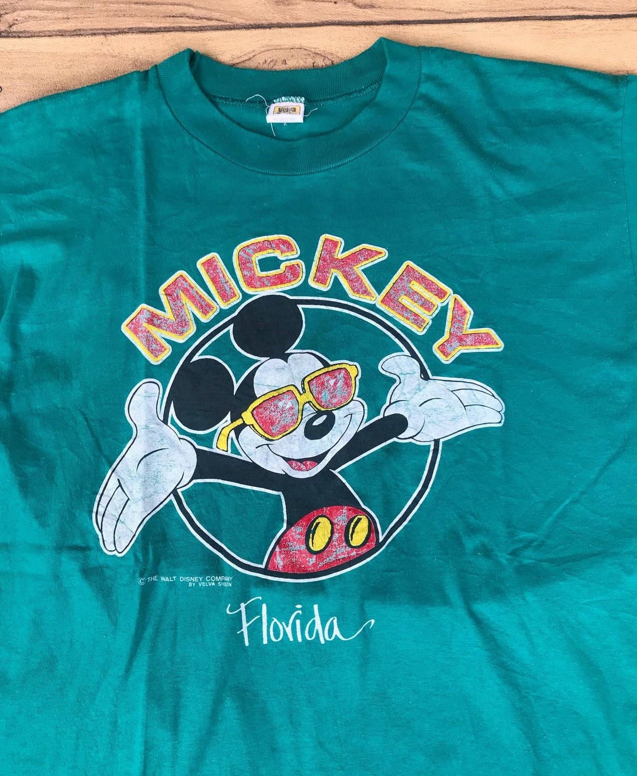 Velva Sheen Vintage mickey mouse by velva sheen single stitch Size US XL / EU 56 / 4 - 2 Thumbnail