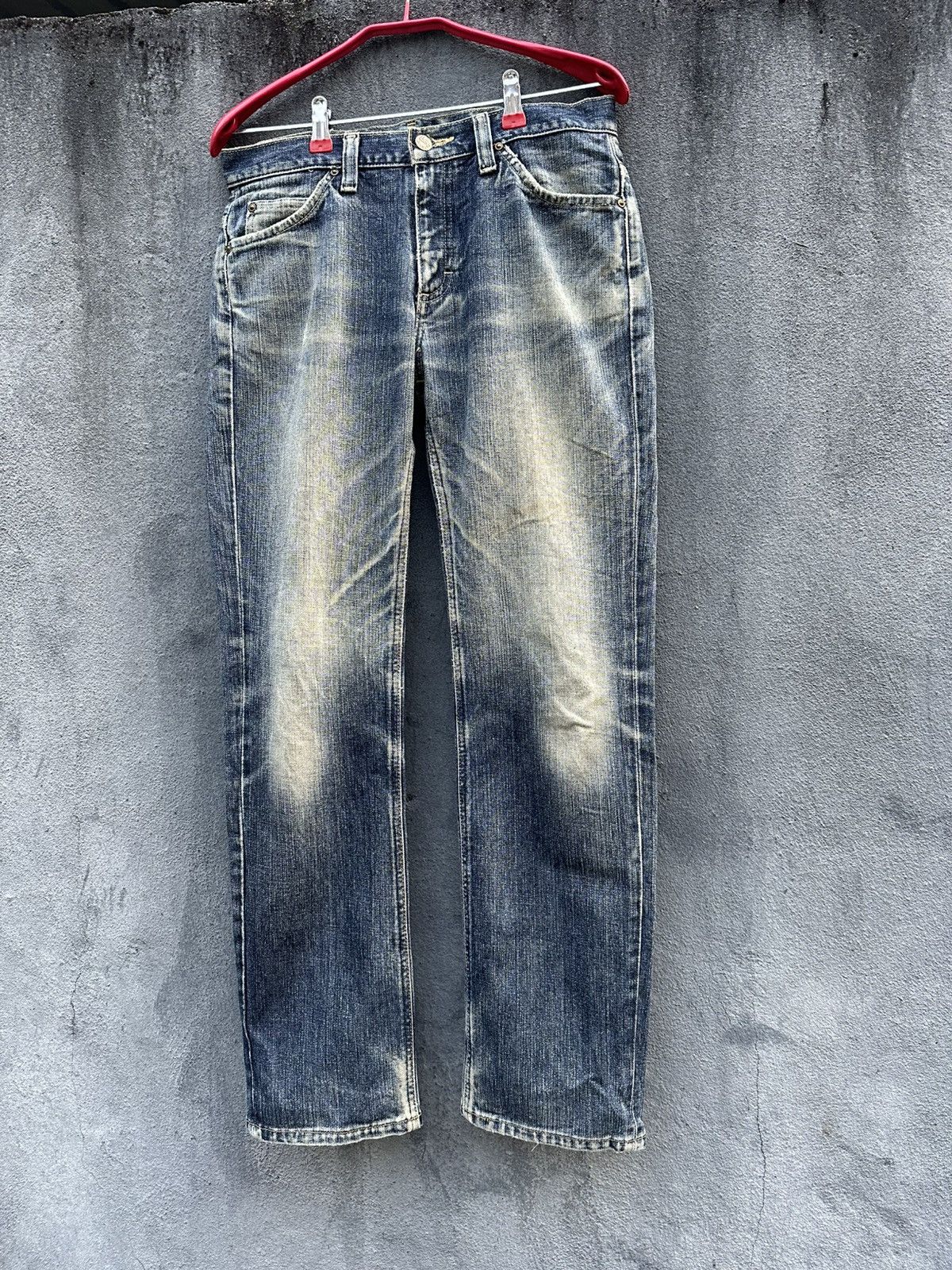 Lee 👹Vintage Lee Riders Washed Straight Cut Jeans Size US 27 - 3 Thumbnail