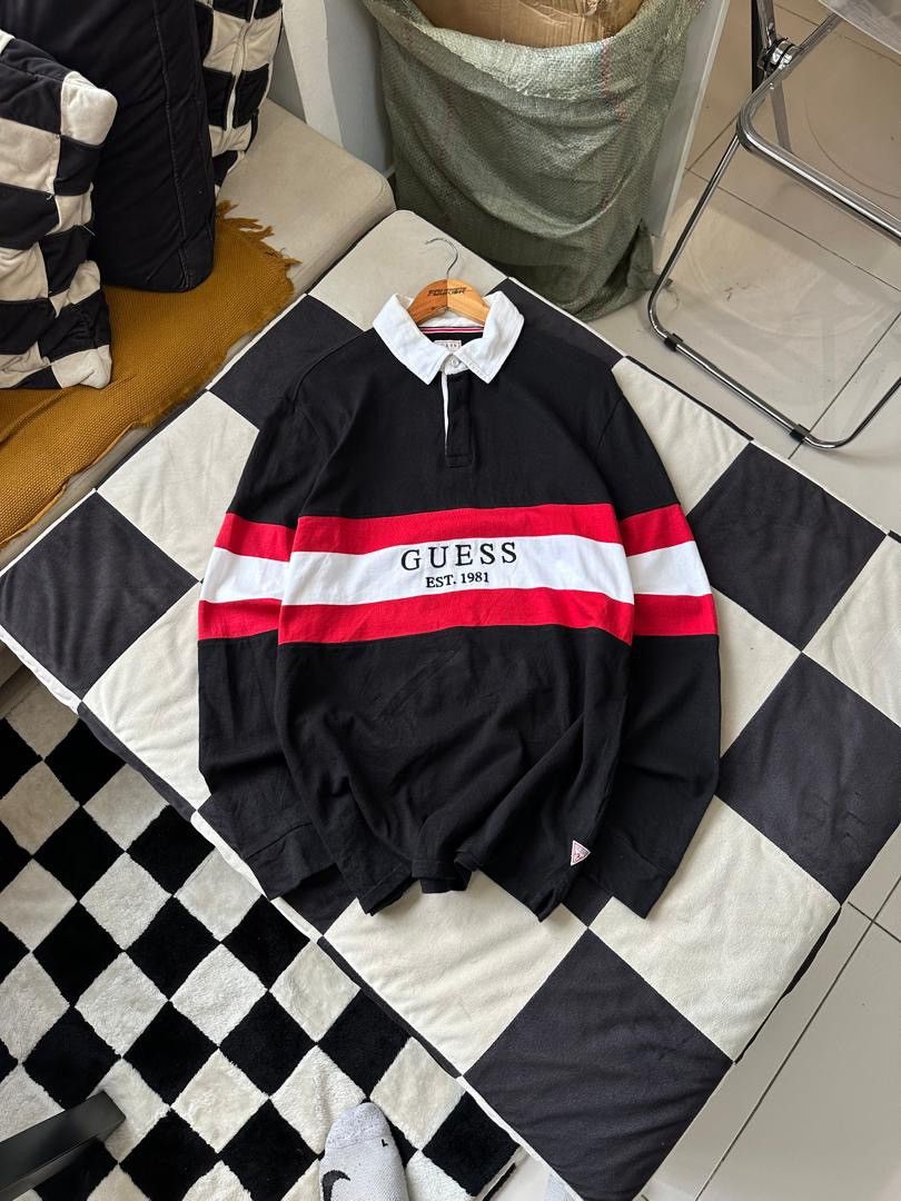 Designer × Guess GUESS RUGBY SHIRT Size US L / EU 52-54 / 3 - 1 Thumbnail