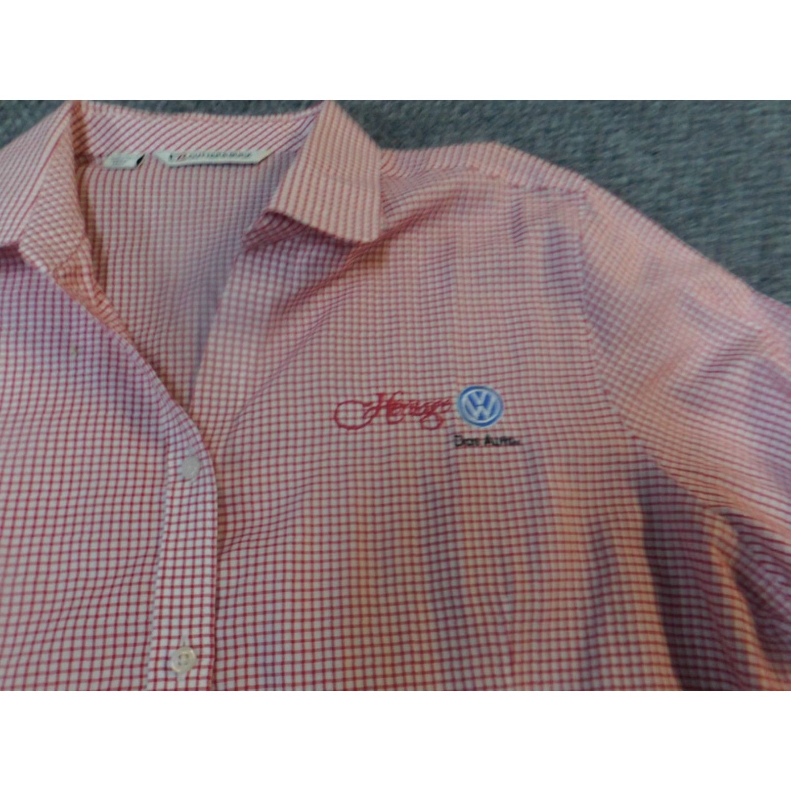 Cutter & Buck Cutter & Buck Womens shirt 2XL plaid red button down long sleeve collar casual breathable 100% cotton polo regular not vintage Womens Size XXL / US 16-18 / IT 52-54 - 4 Thumbnail