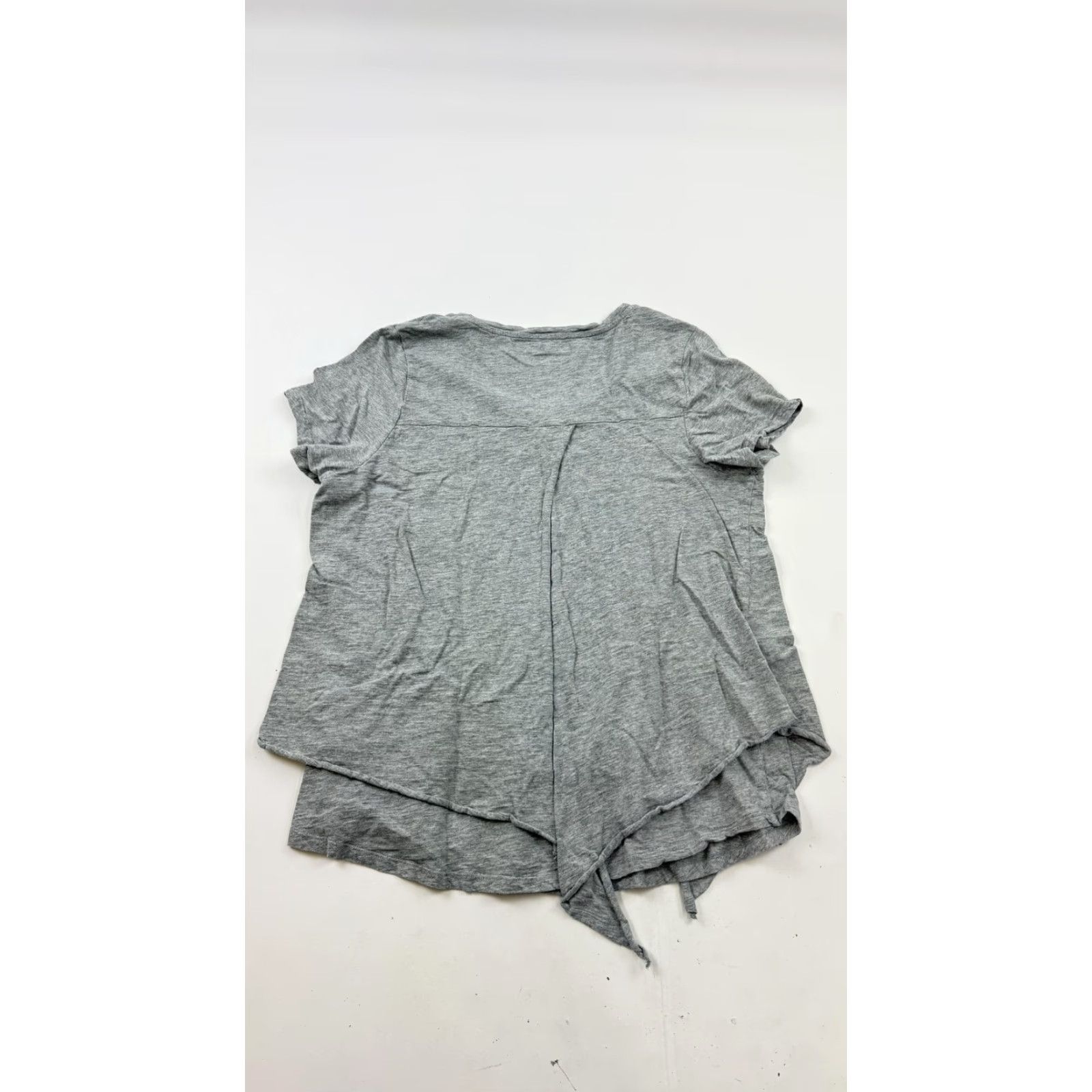 Soft Surroundings Soft Surroundings Shirt Womens 1X Gray Cotton Top Asymmetrical Layered Hem Size XL / US 12-14 / IT 48-50 - 4 Thumbnail
