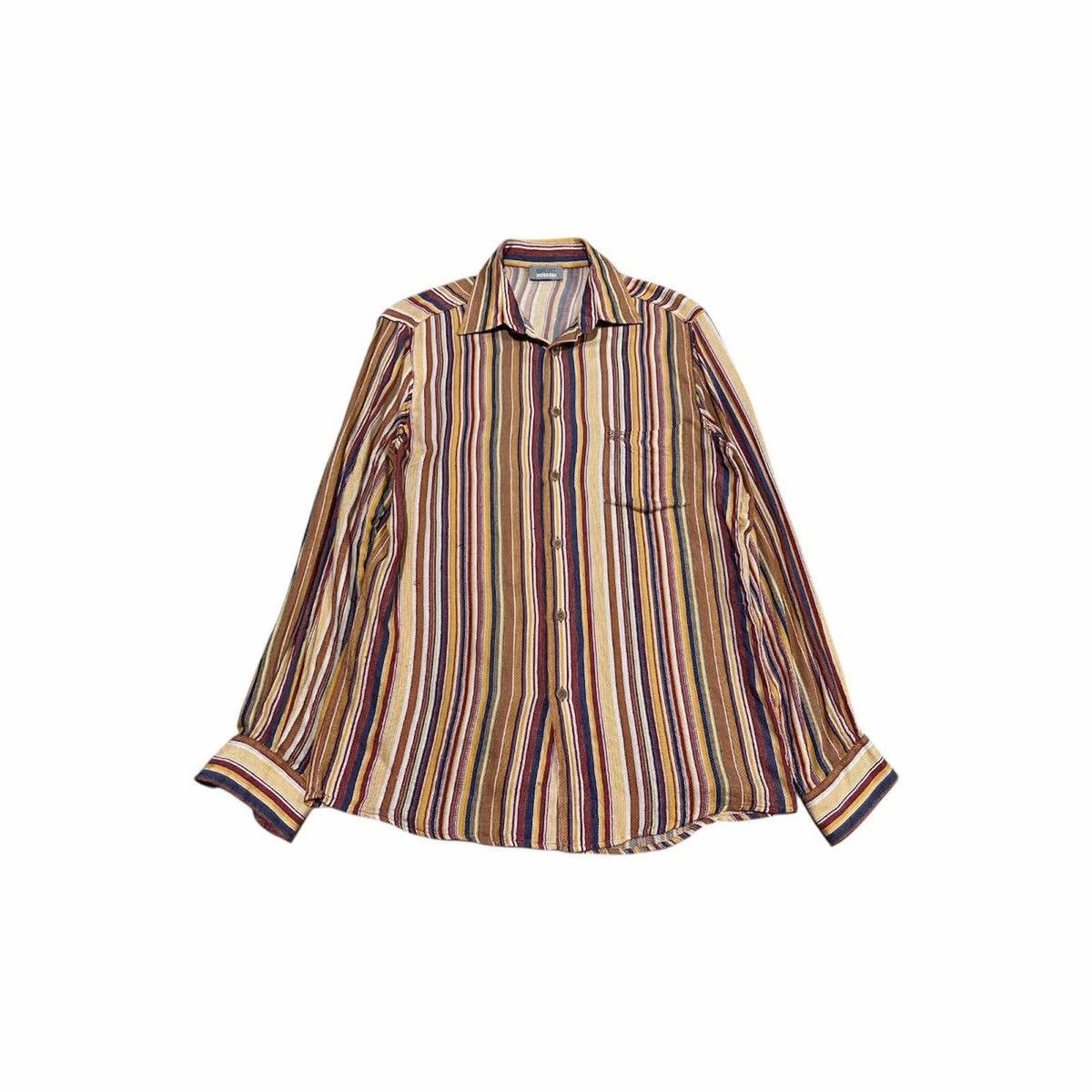 🔥Nice Design Vintage Missoni Sport Multicolor Striped Shirt