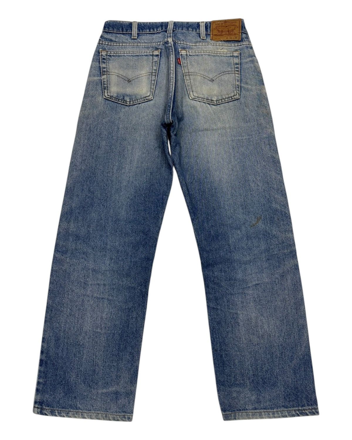 Levi's × Vintage 🔥Vintage Levis 505 Blue Wash Distressed Denim Jeans Size US 30 / EU 46 - 2 Thumbnail
