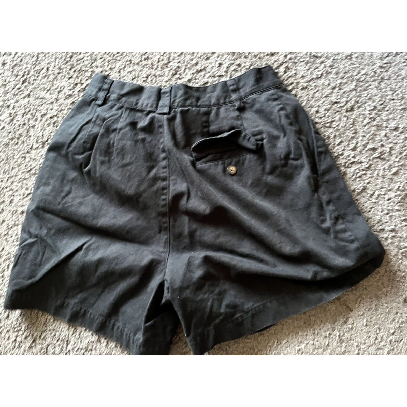 Gap Vintage GAP Solid High Waist Classic Fit Pleated Navy Blue Shorts Womens Sz 10R Size 32" / US 10 / IT 46 - 2 Thumbnail