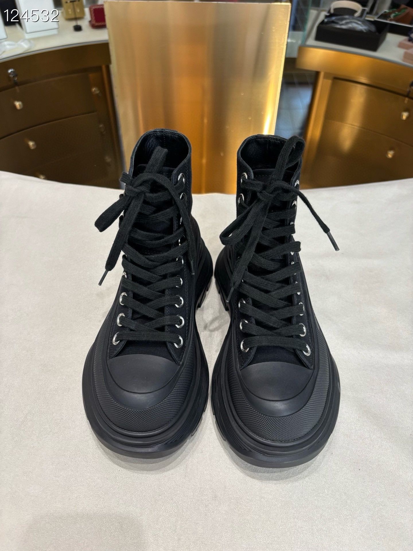 Alexander McQueen Alexander McQueen Tread Slick High-Top Size US 4.5 / IT 34.5 - 1 Thumbnail