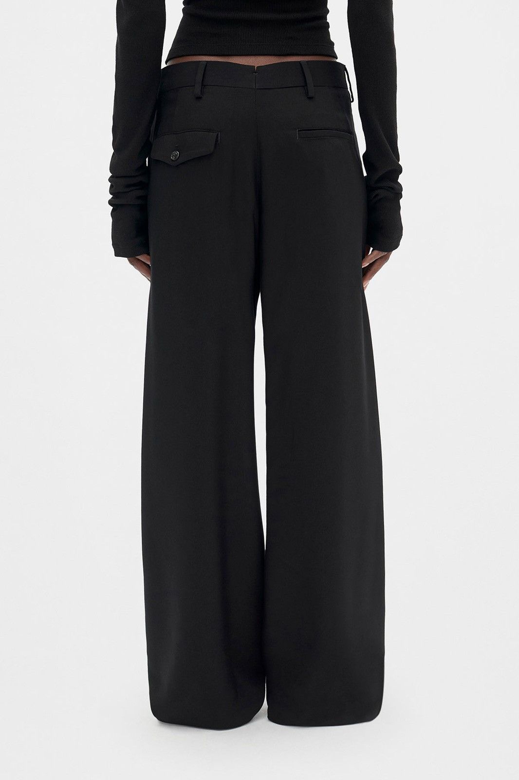 Ann Demeulemeester Belinda Wide Leg Pants Size 26" / US 2 / IT 38 - 3 Thumbnail