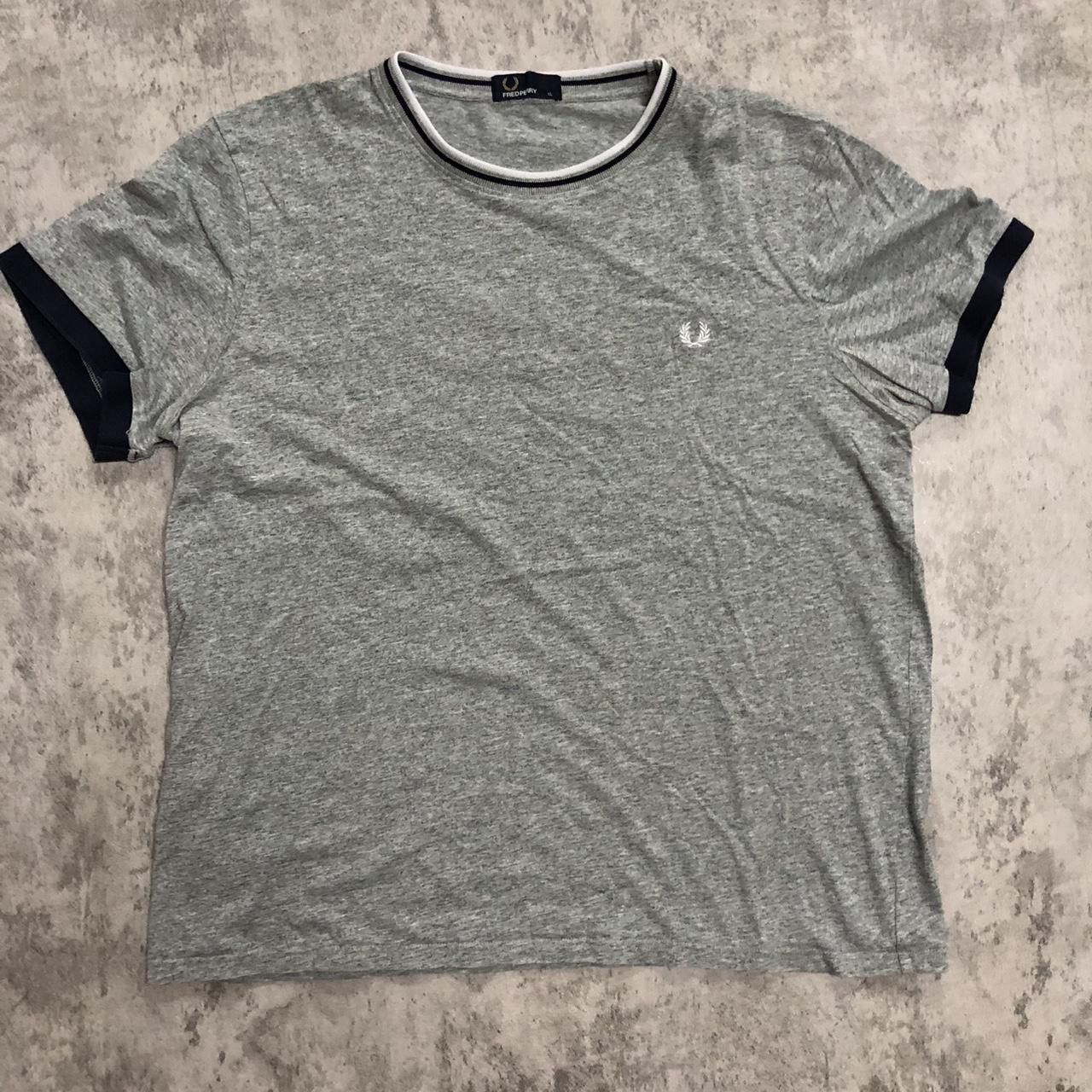 Fred Perry Grey Fred Perry T-shirt #FredPerry Size US XL / EU 56 / 4 - 1 Thumbnail
