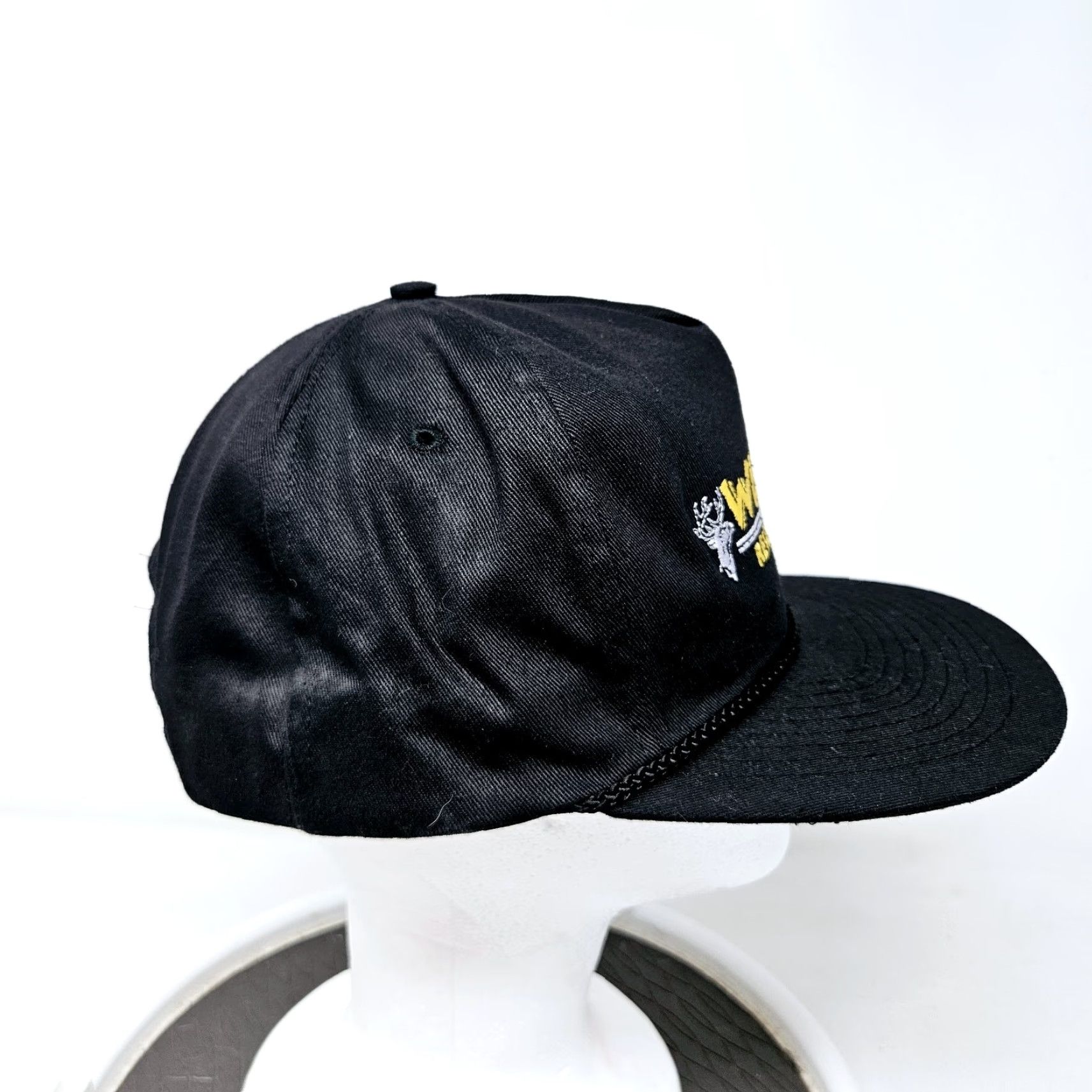 Vintage VINTAGE Wildlife Research Center Embroided 90s Snapback Hat Men One Size Black 90s Outdoor Animals Snapback Used FAST SHIPPING Size ONE SIZE - 3 Thumbnail