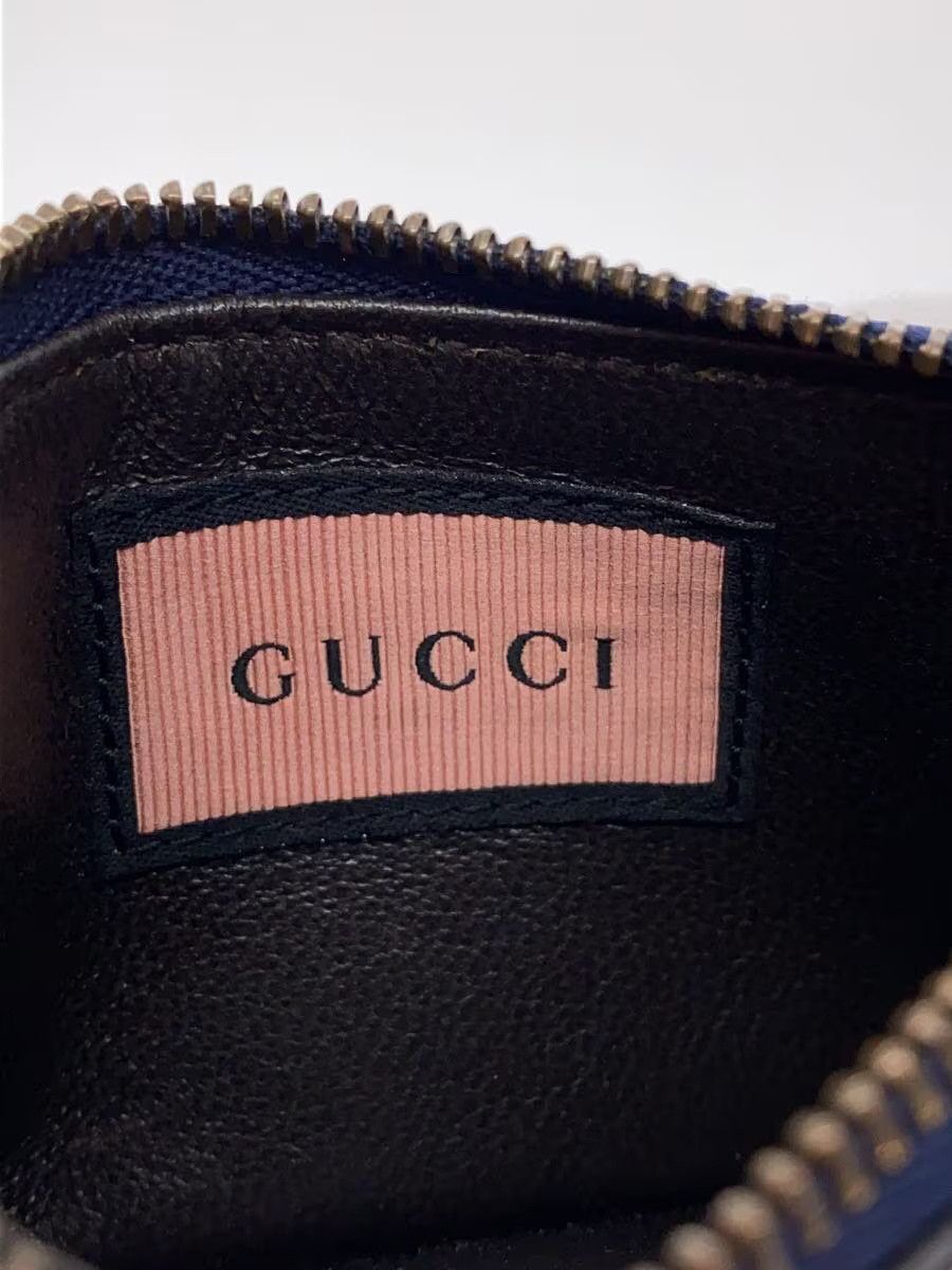 Gucci Gucci Leather Monogram Coin Case Navy Size ONE SIZE - 3 Thumbnail