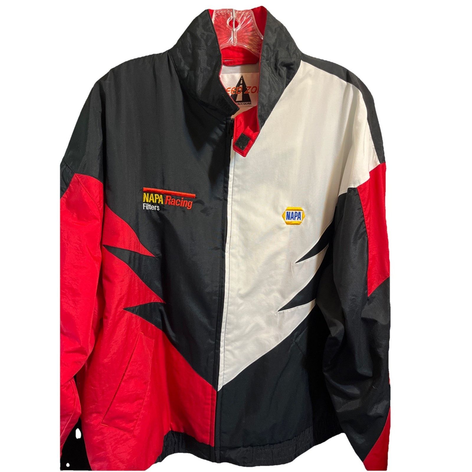 Other Speed Zone Men's L Jacket Red Black Shark Tooth Napa Racing Size US L / EU 52-54 / 3 - 1 Thumbnail