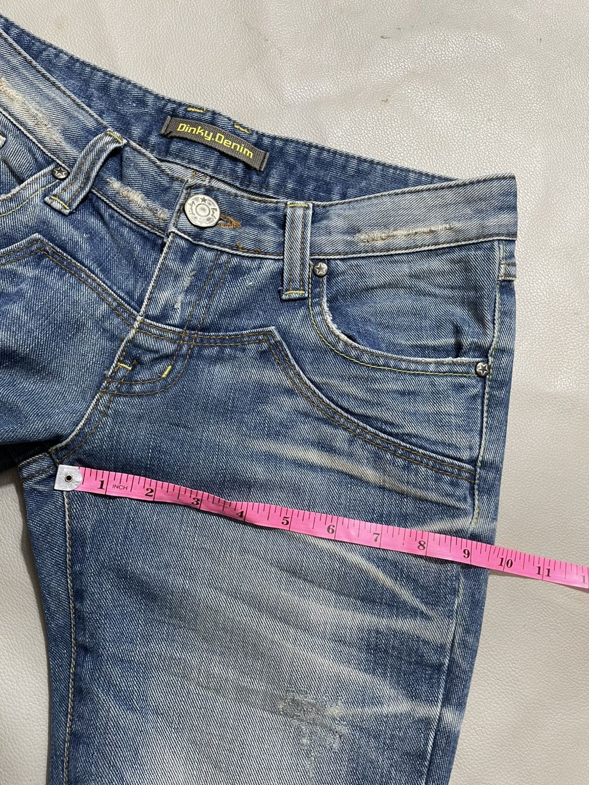 Tornado Mart Dinky jeans Flared Low rise Jeans Size US 26 / EU 42 - 12 Thumbnail