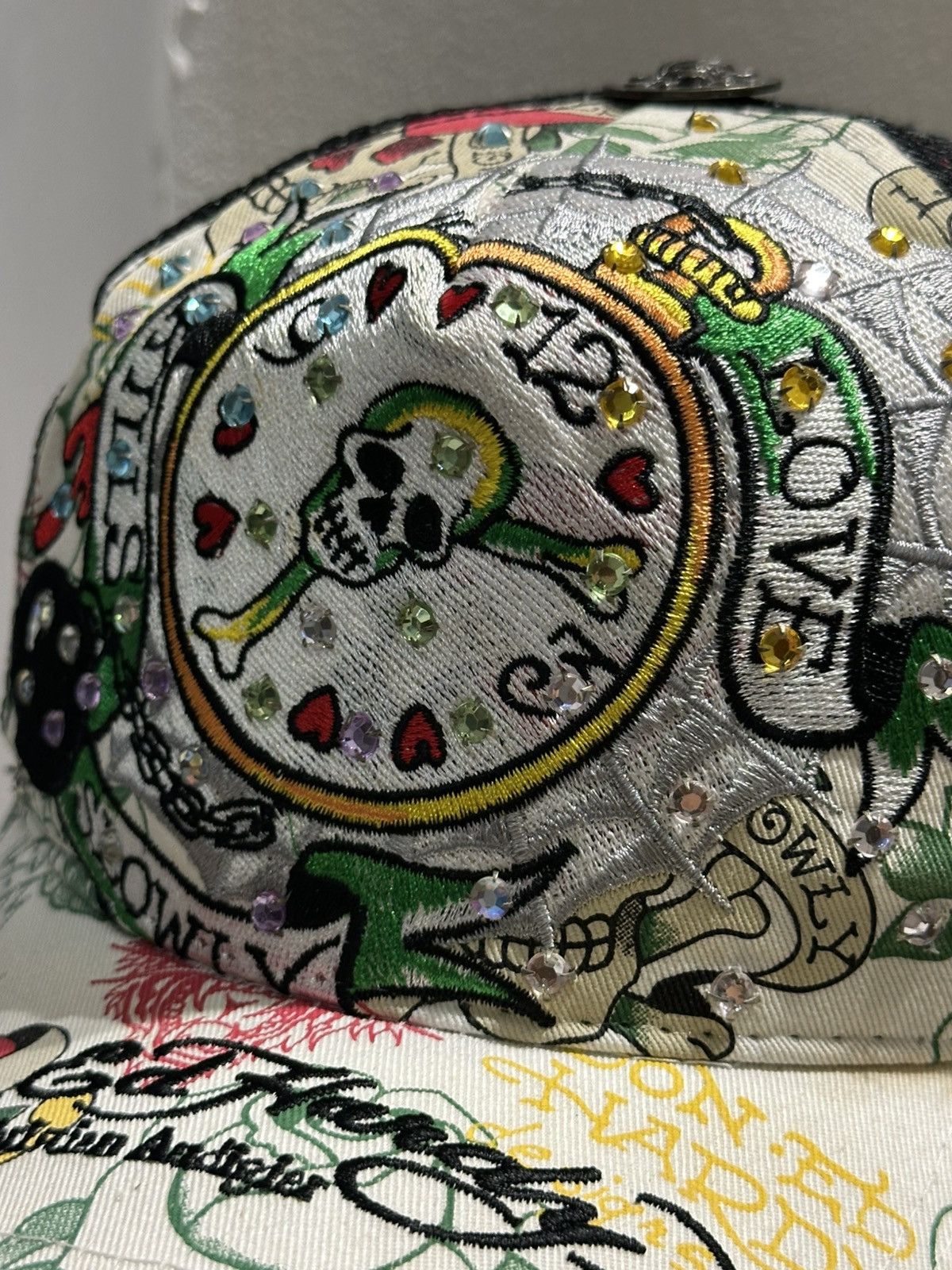 Christian Audigier × Ed Hardy Ed Hardy Rhinestone by Christian Audigier Skull Tattoo Size ONE SIZE - 4 Thumbnail