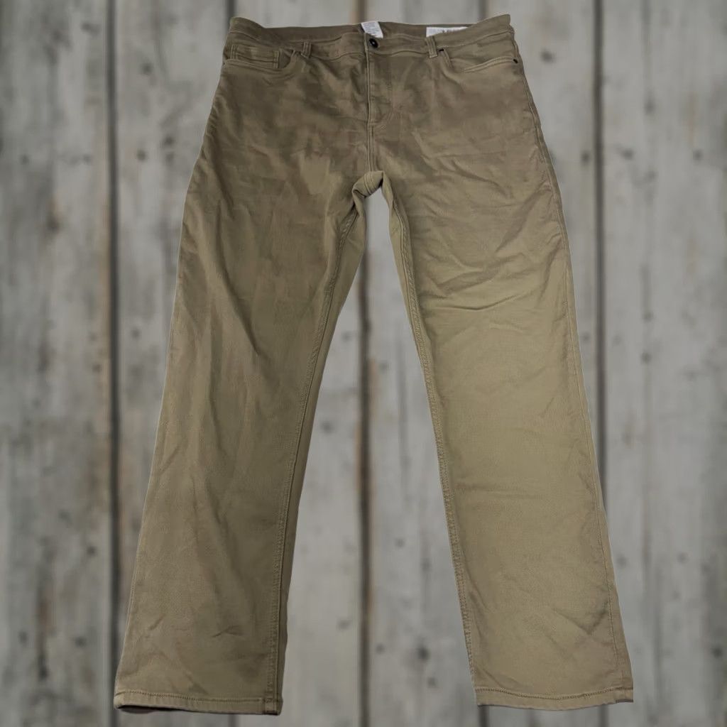 Vintage The Perfect Jean NYC Pants Jeans Mens 40x30 Brown Slim Thick High Rise Denimh Inseam 30in Khakis Work Biker Utility Bohemian Preppy Slimming Size US 40 / EU 56 - 1 Thumbnail