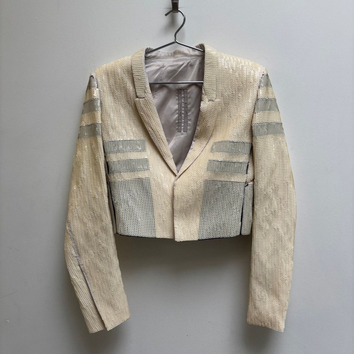 Rick Owens SS20 Rick Owens “TECTUAL” Sequin Blazer Size XS / US 0-2 / IT 36-38 - 1 Thumbnail