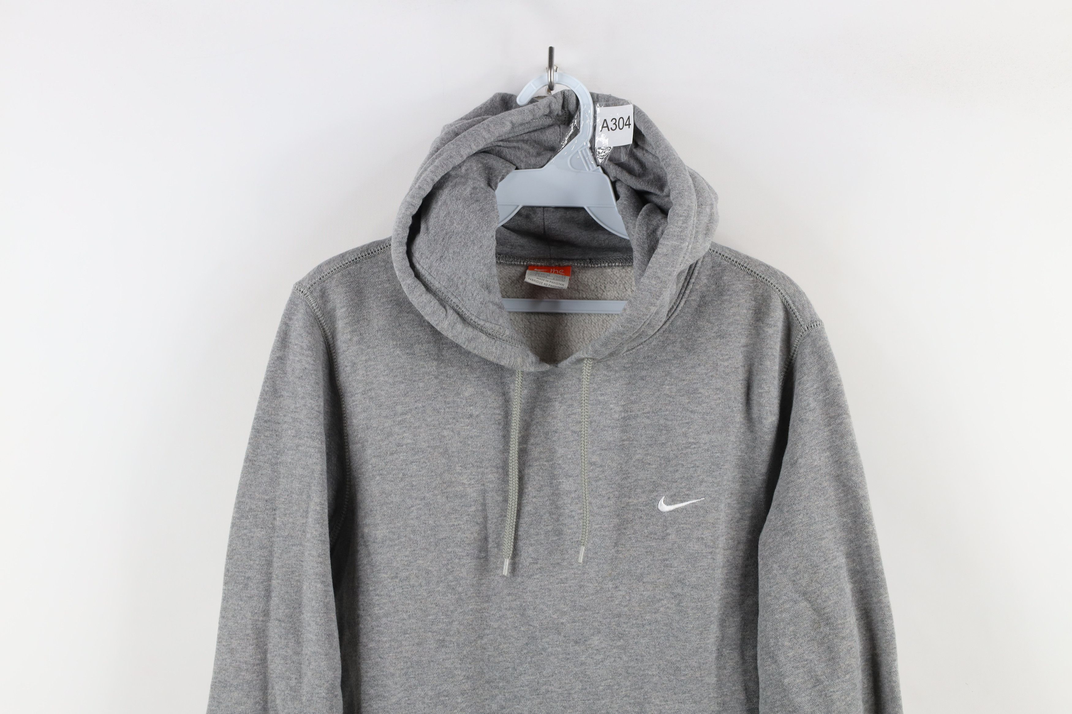 Nike × Vintage Vintage Y2K Nike Scott Mini Swoosh Hoodie Sweatshirt Gray Size US S / EU 44-46 / 1 - 2 Thumbnail