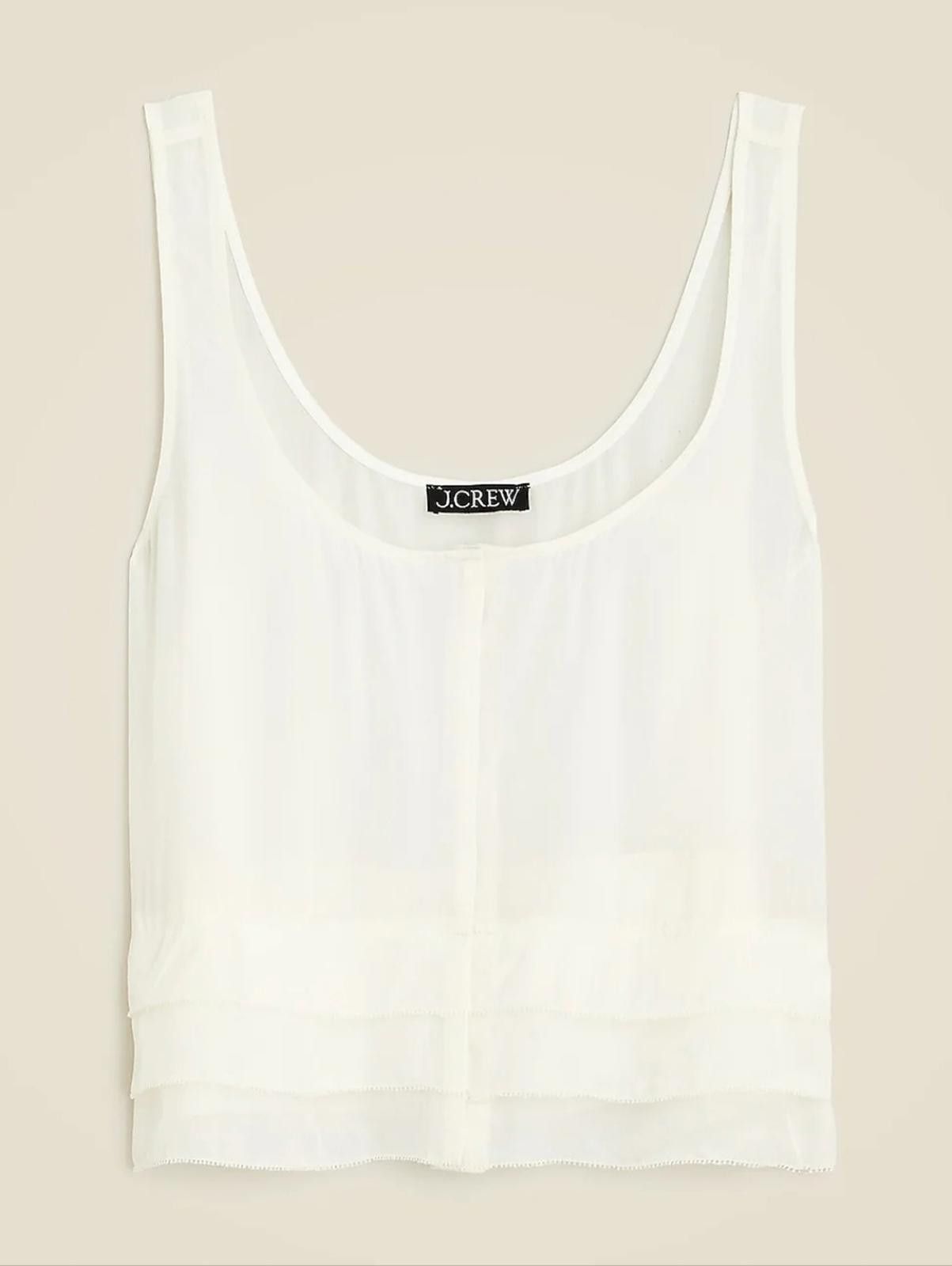 J.Crew J Crew Drapey tiered top in crepe de chine Size XS / US 0-2 / IT 36-38 - 1 Thumbnail