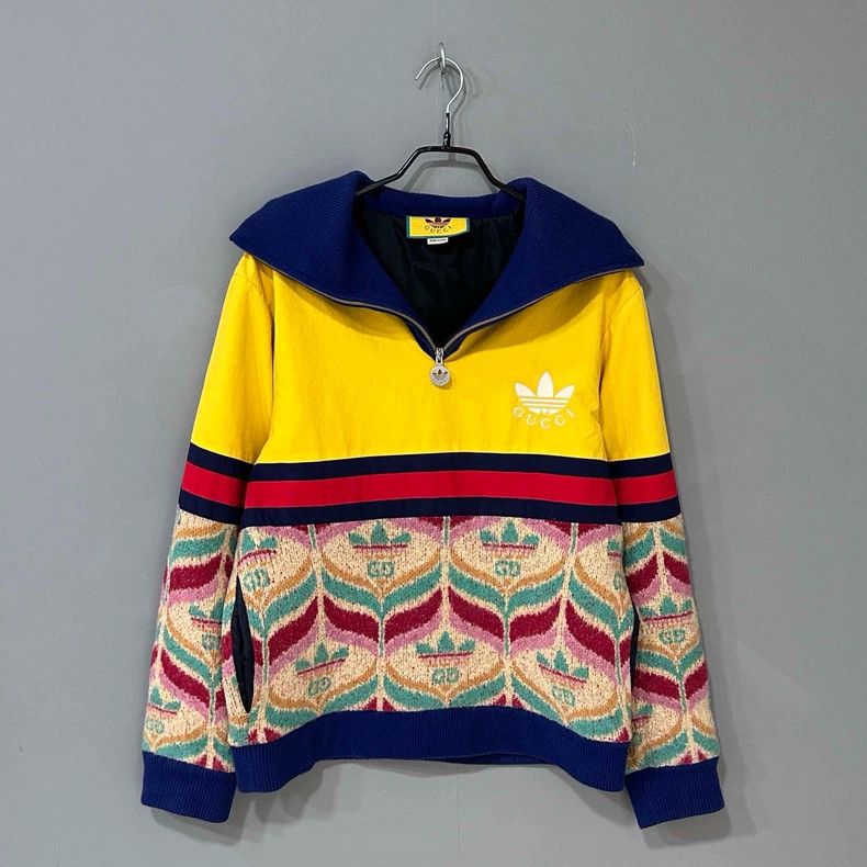 Gucci Gucci Half-zipper stitching sweater 2502-Nextarrow Size US S / EU 44-46 / 1 - 1 Thumbnail