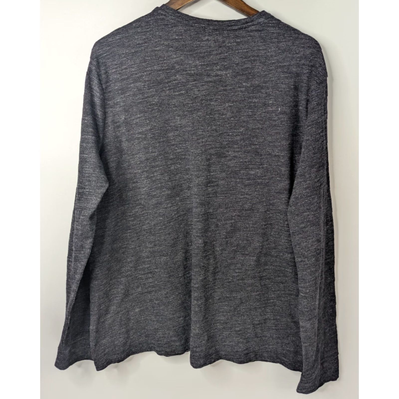 Vintage Marc Anthony Men’s Henley Shirt 2XL Dark Gray Stretch Long Sleeve Button Vintage: No Size US XXL / EU 58 / 5 - 4 Thumbnail