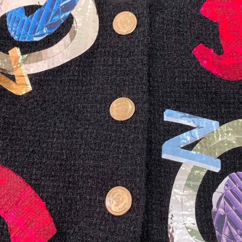 Chanel ChanelHigh-end handicraft workshop color-matched Logo lette Size XXS / US 00 / IT 34 - 5 Thumbnail