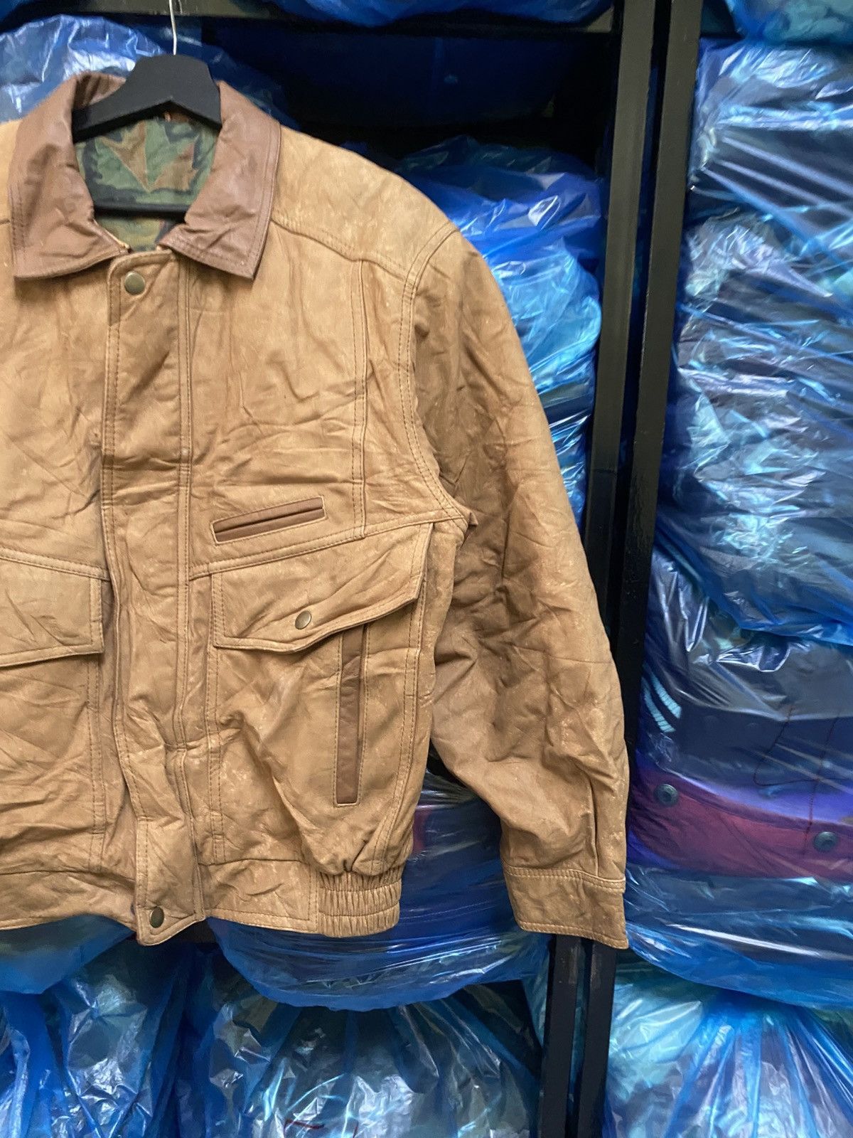 Other Vintage MIRALGO Leather Bomber Jacket - Brown - Men’s Size US M / EU 48-50 / 2 - 4 Thumbnail