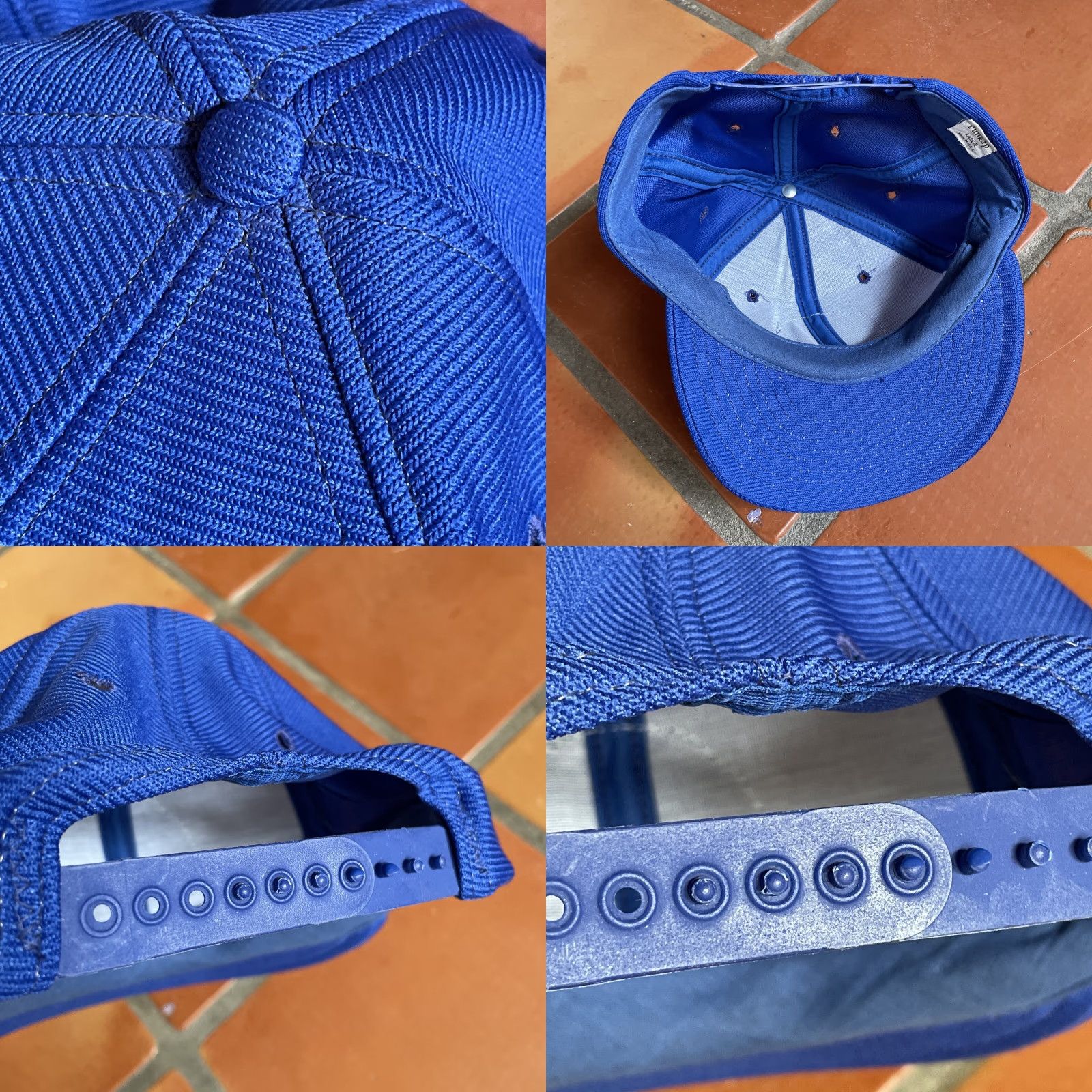 Vintage VINTAGE Funkap Blue Adjustable Snapback Hat Mens MANNESMANN German Conglomerate Truckera style Cap USA Made 1990s Blue Snapback Mens Size ONE SIZE - 8 Thumbnail