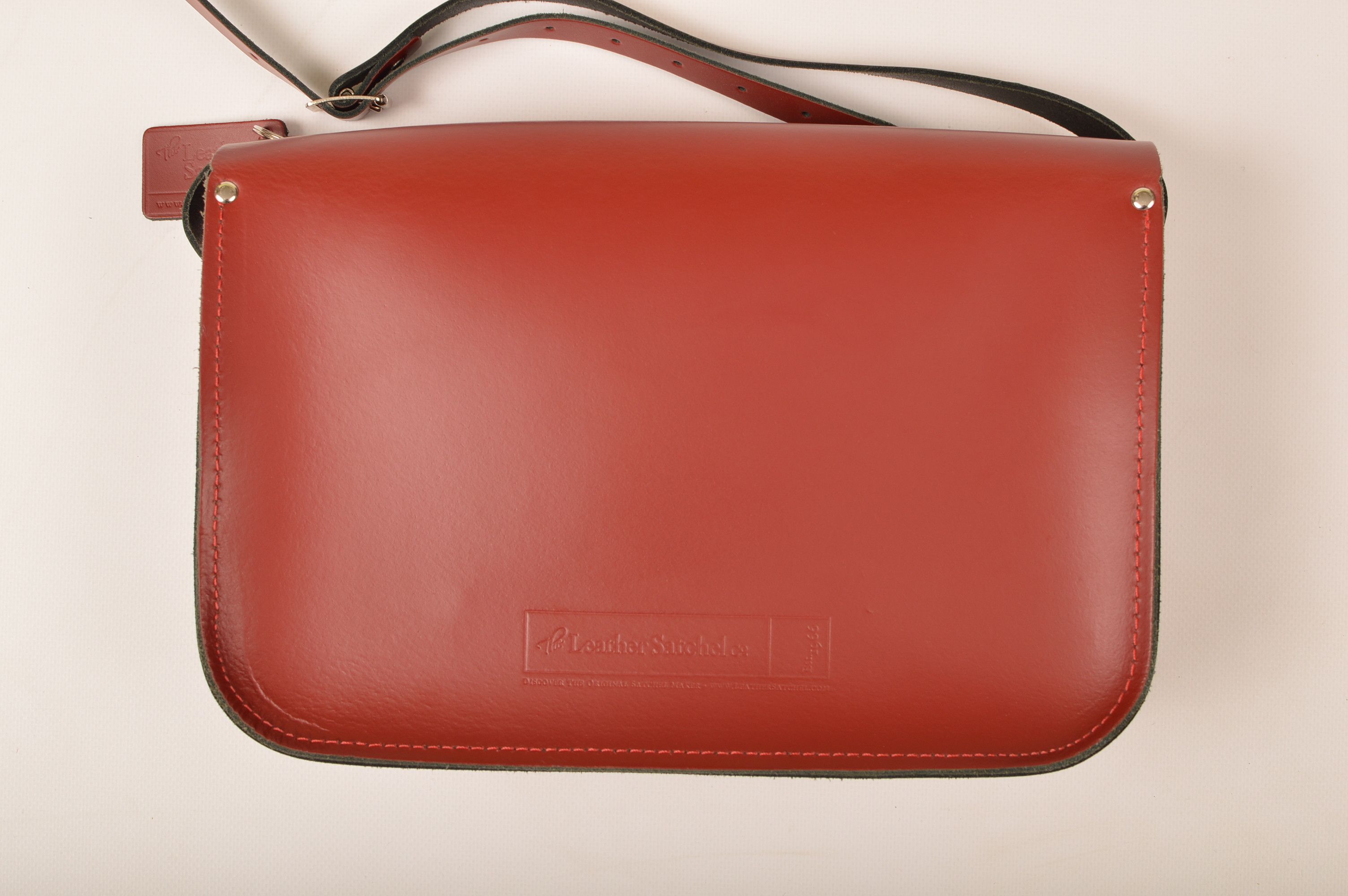Cambridge Satchel Company × Leather The Leather Satchel Company Classic Red Leather Satchel Size ONE SIZE - 5 Thumbnail