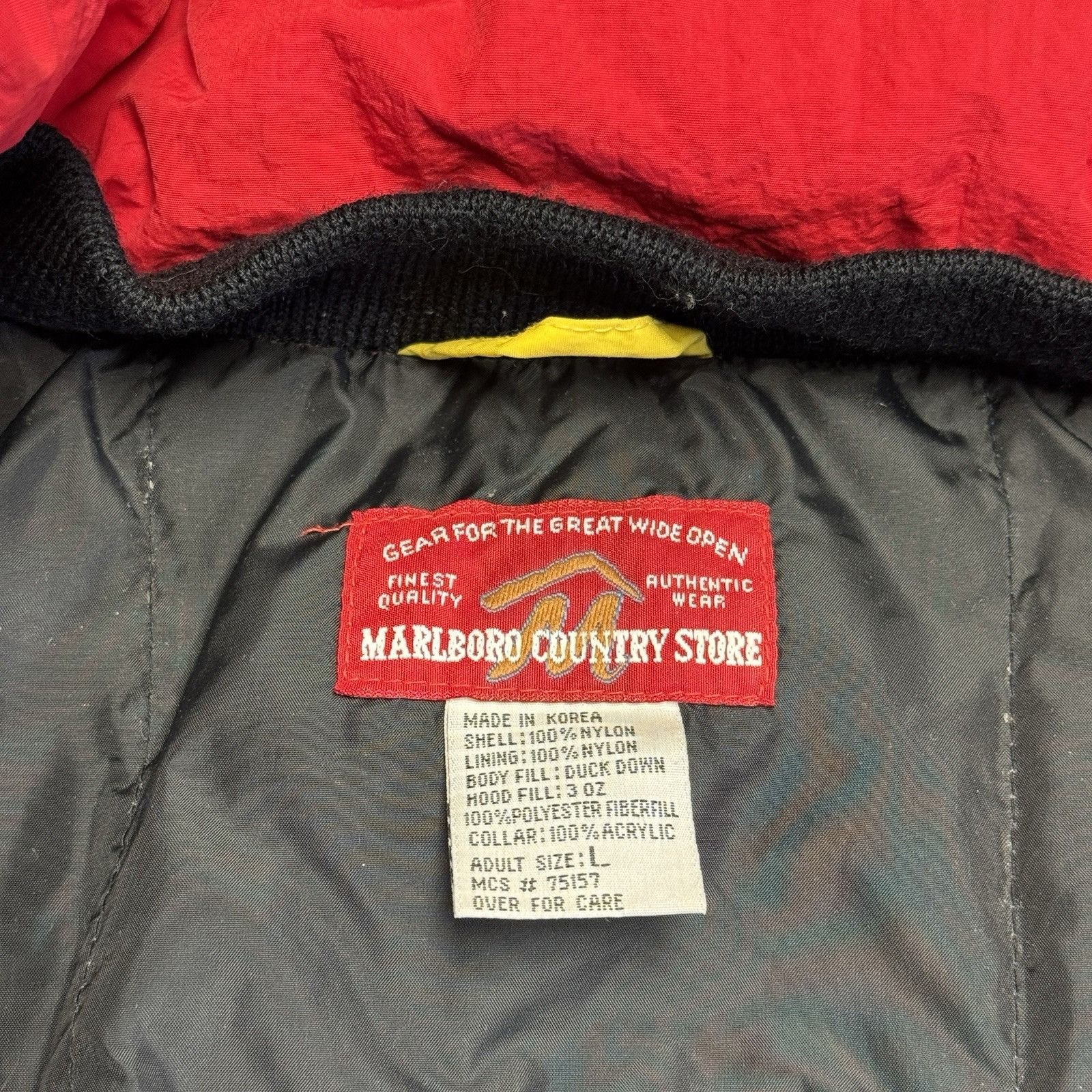 Marlboro Vintage Marlboro Country Store Down Puffer Parka Jacket Size US L / EU 52-54 / 3 - 13 Thumbnail