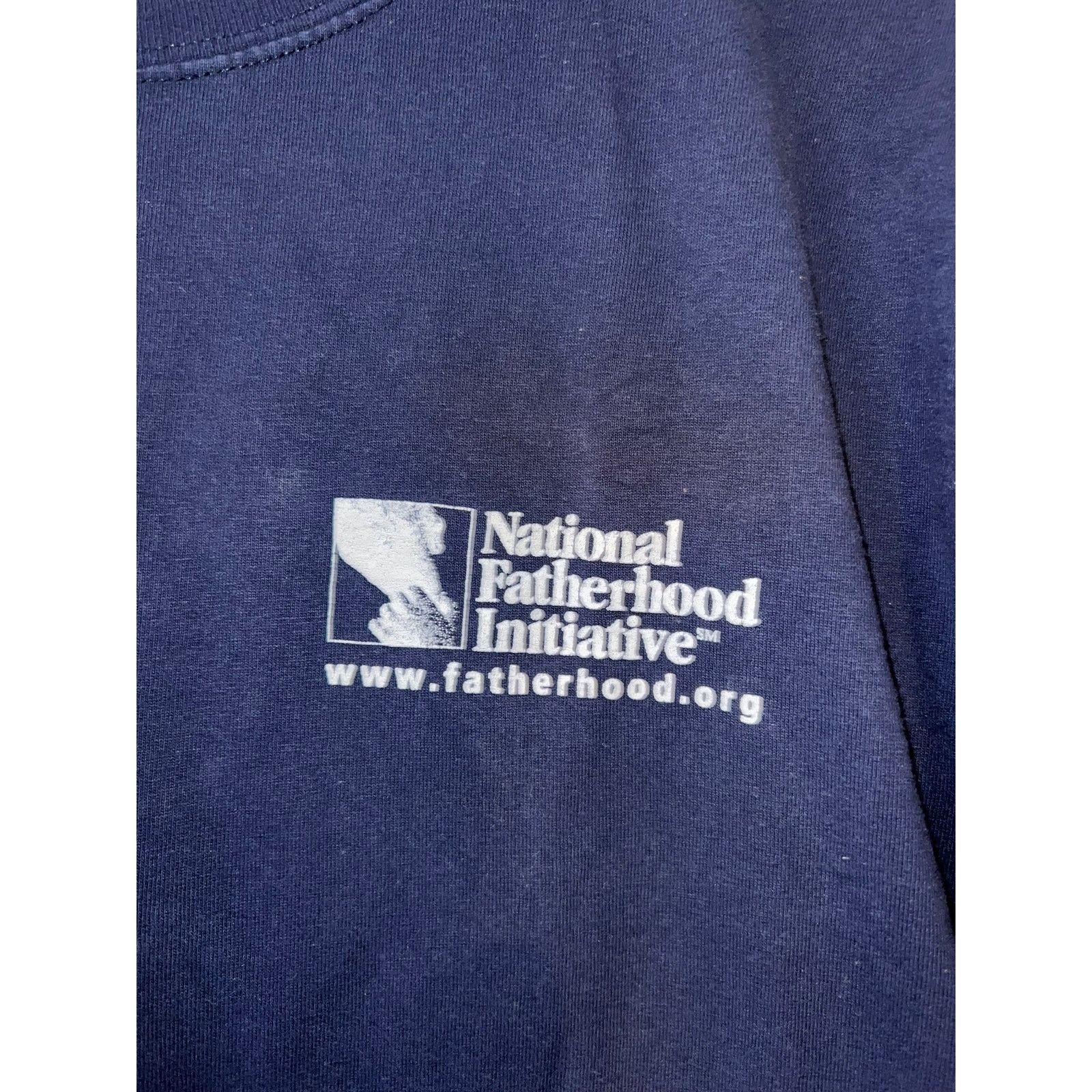 Gildan Vintage Fatherhood Shirt National Initiative Tee VTG 90s XL Size US XL / EU 56 / 4 - 3 Thumbnail