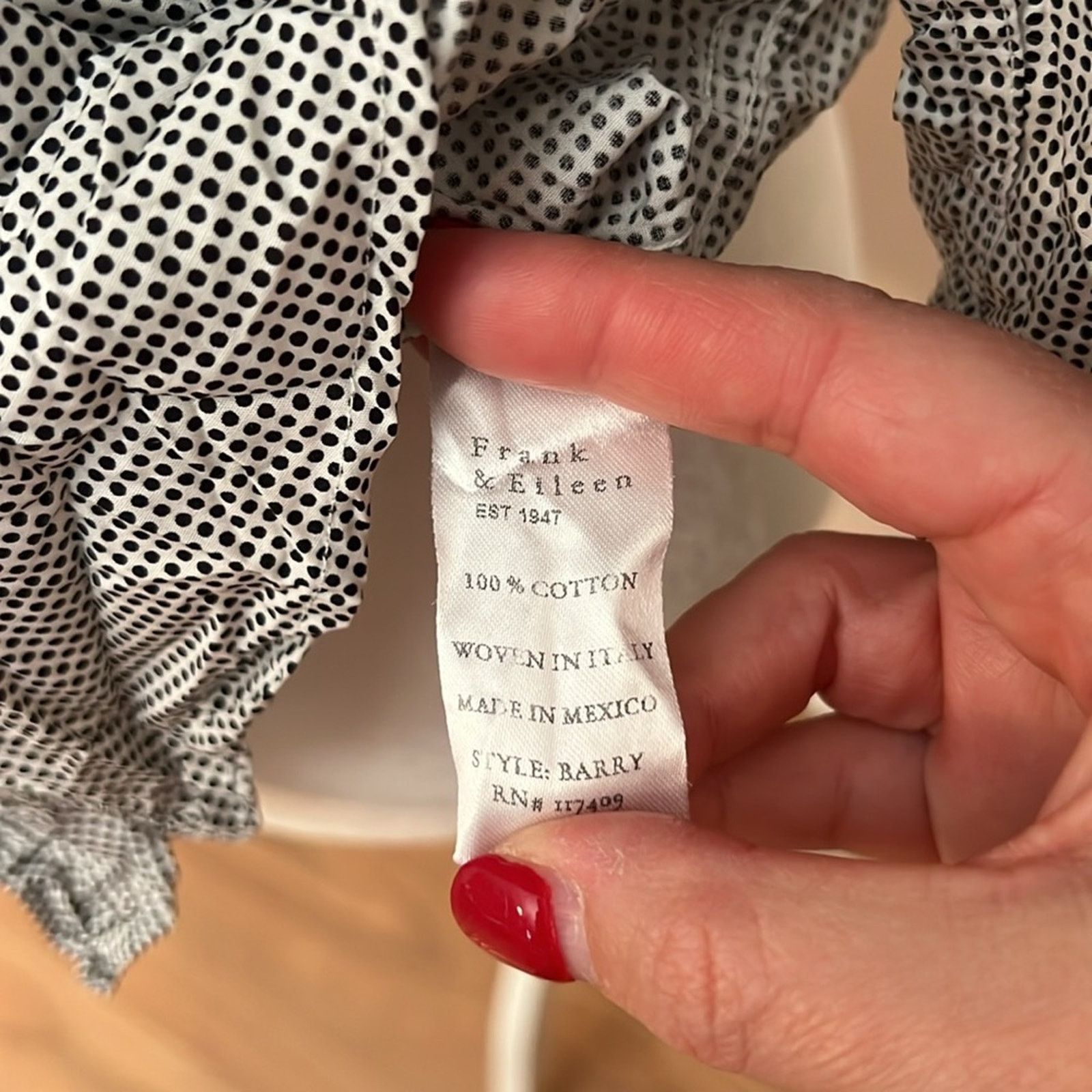 Frank & Eileen Frank & Eileen Barry Button-Up Shirt Signature Crinkle Size M / US 6-8 / IT 42-44 - 4 Thumbnail