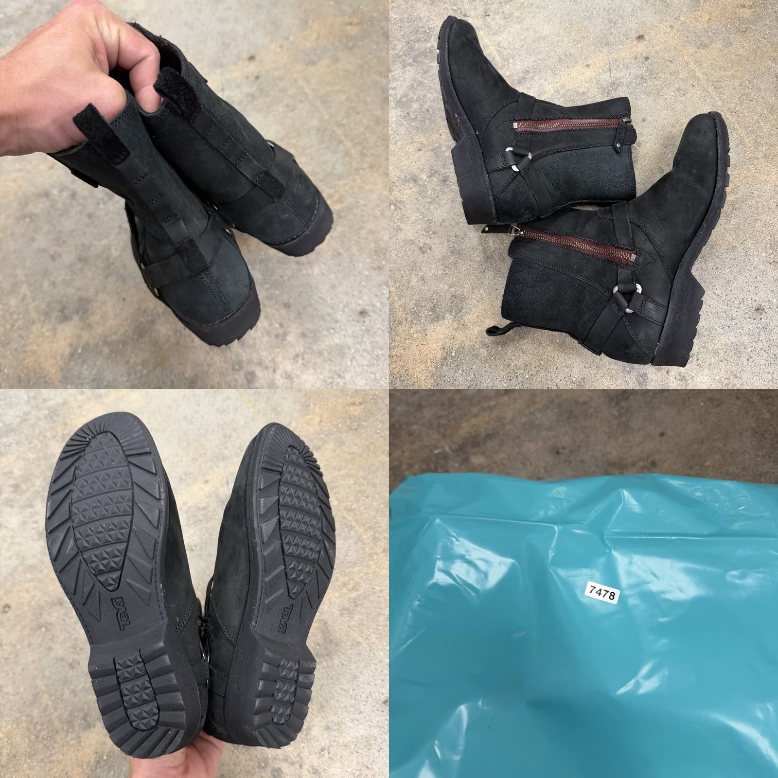 Teva Teva De La Vina Dos Waterproof Boots Side Zip Womens Size 9 Bison Black Size US 9 / IT 39 - 8 Thumbnail