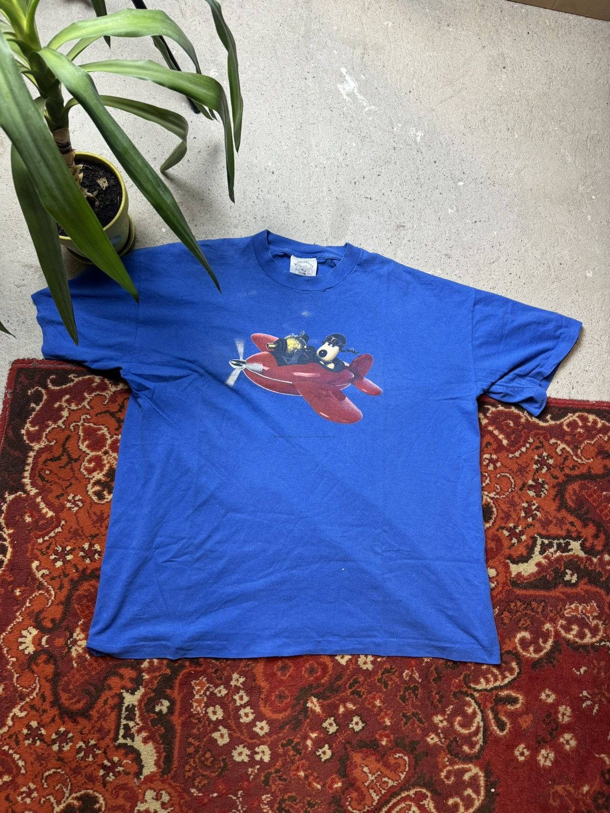 Vintage Vintage Aardman Wallace & Gromit 1989 TShirt Big Print Size US XL / EU 56 / 4 - 1 Thumbnail