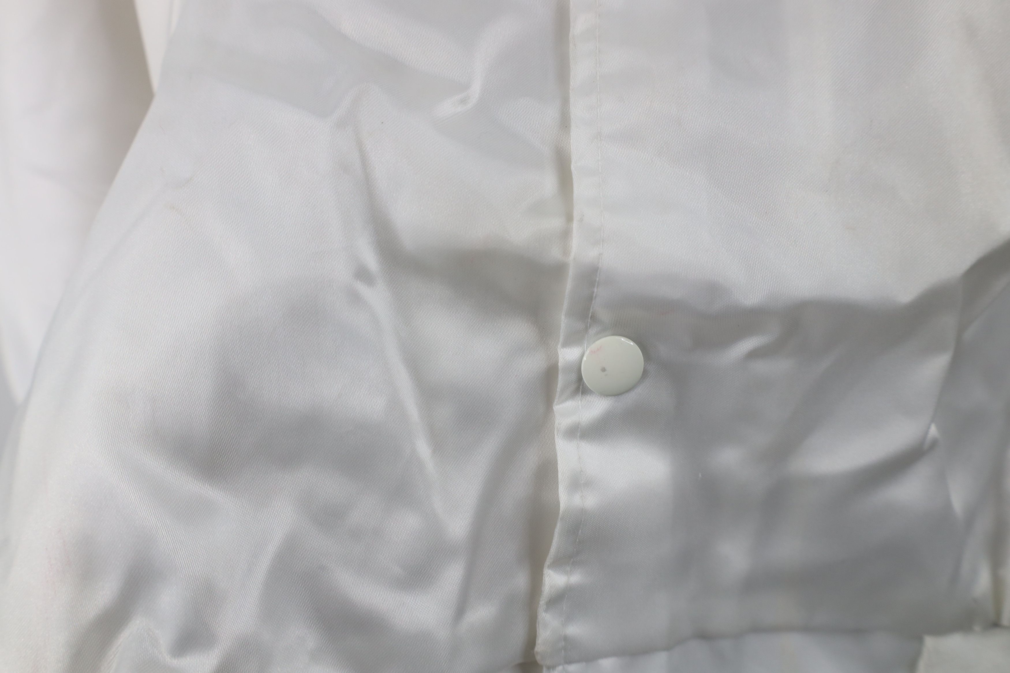Vintage Vinage 80s 90s Streetwear Satin Bomber Jacket White USA Size US XXL / EU 58 / 5 - 5 Thumbnail