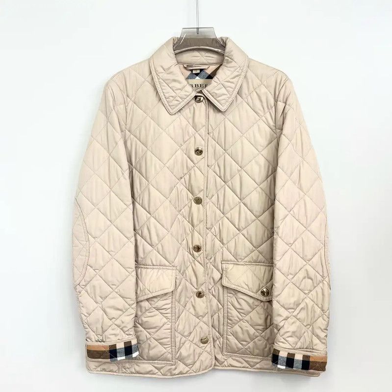 Burberry Burberry Beige Quilted Women's Cotton Jacket Size S / US 4 / IT 40 - 1 Thumbnail