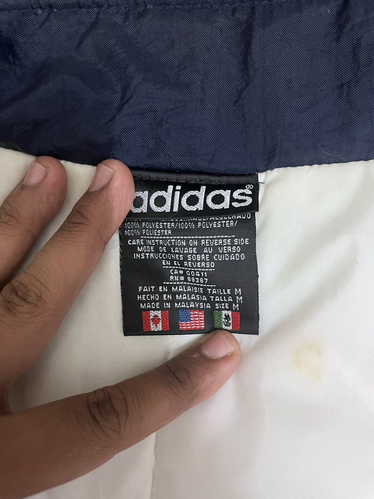 Adidas × Vintage Vintage Adidas Parka Flower Emblem Style Parka Size US M / EU 48-50 / 2 - 8 Thumbnail