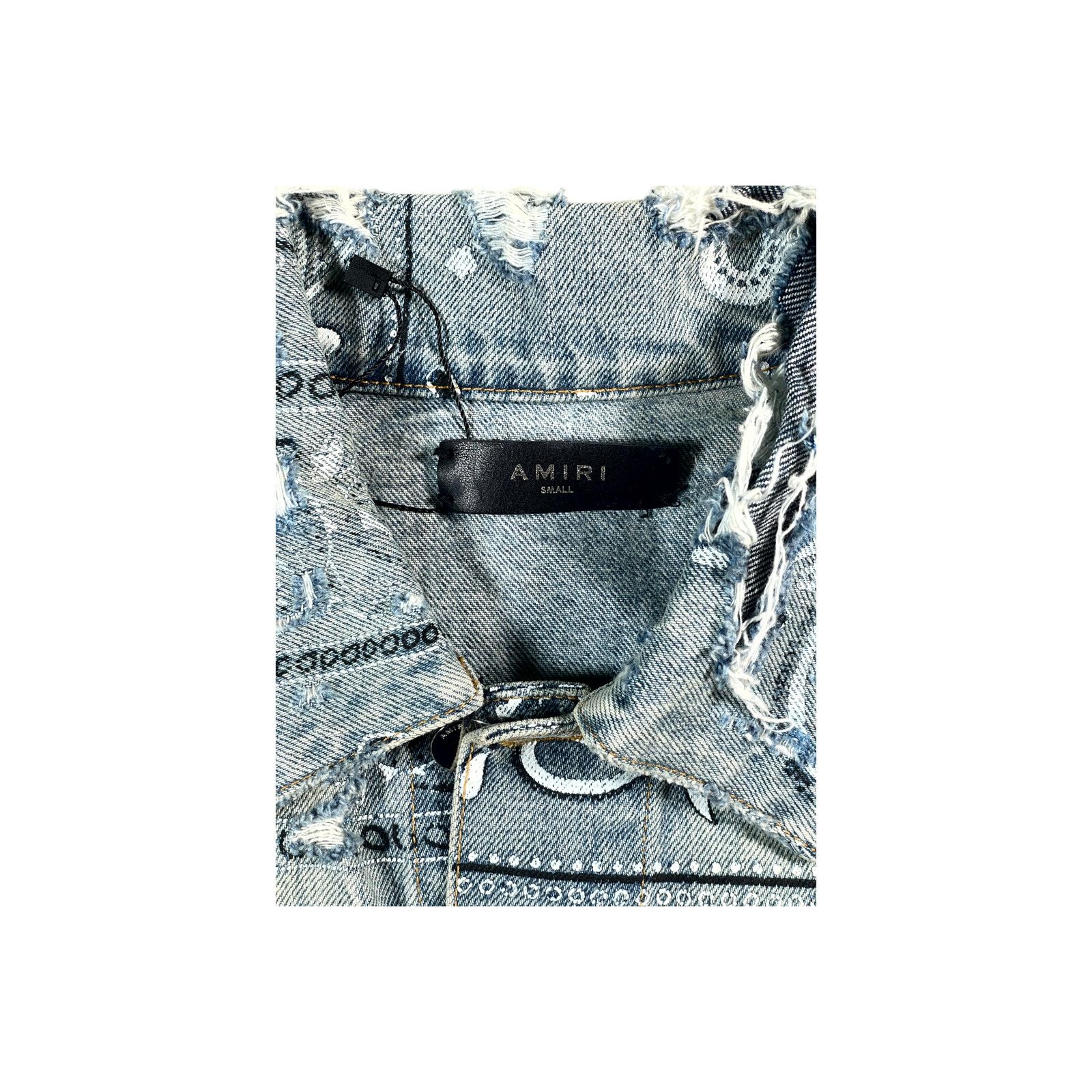 Amiri Amiri Paisley Denim Light Wash Jacket Size US S / EU 44-46 / 1 - 3 Thumbnail