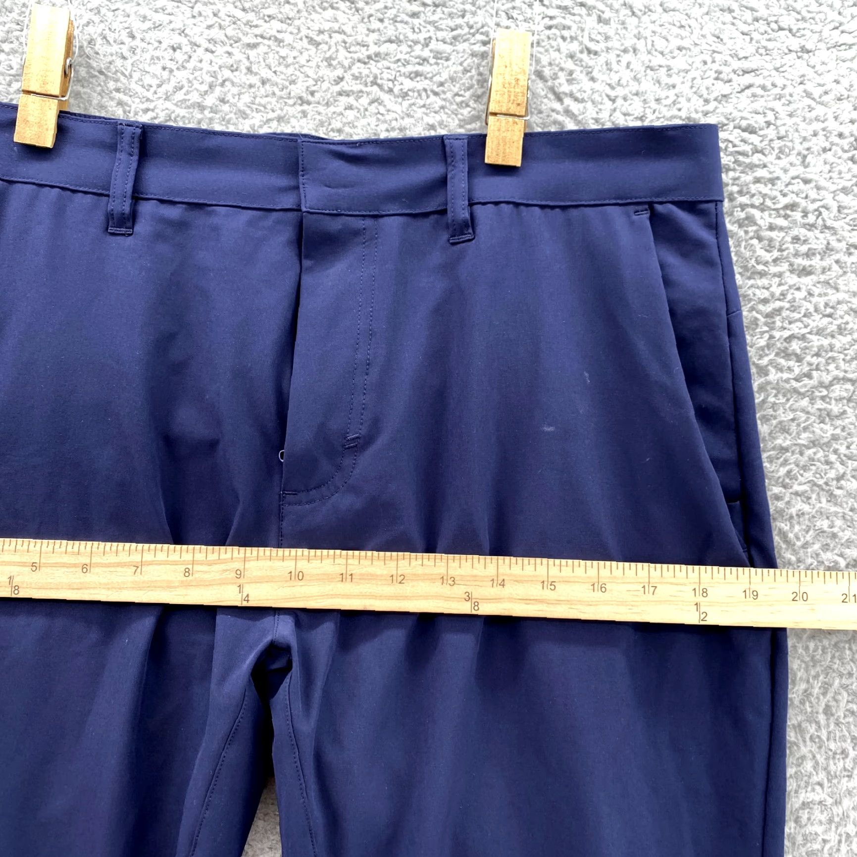 Fabletics Fabletics The Only Pants Men's 34x28 Blue Chino Performance Preppy Golf Travel, Athletic, Breathable, Lightweight, Stretch Size US 34 / EU 50 - 7 Thumbnail