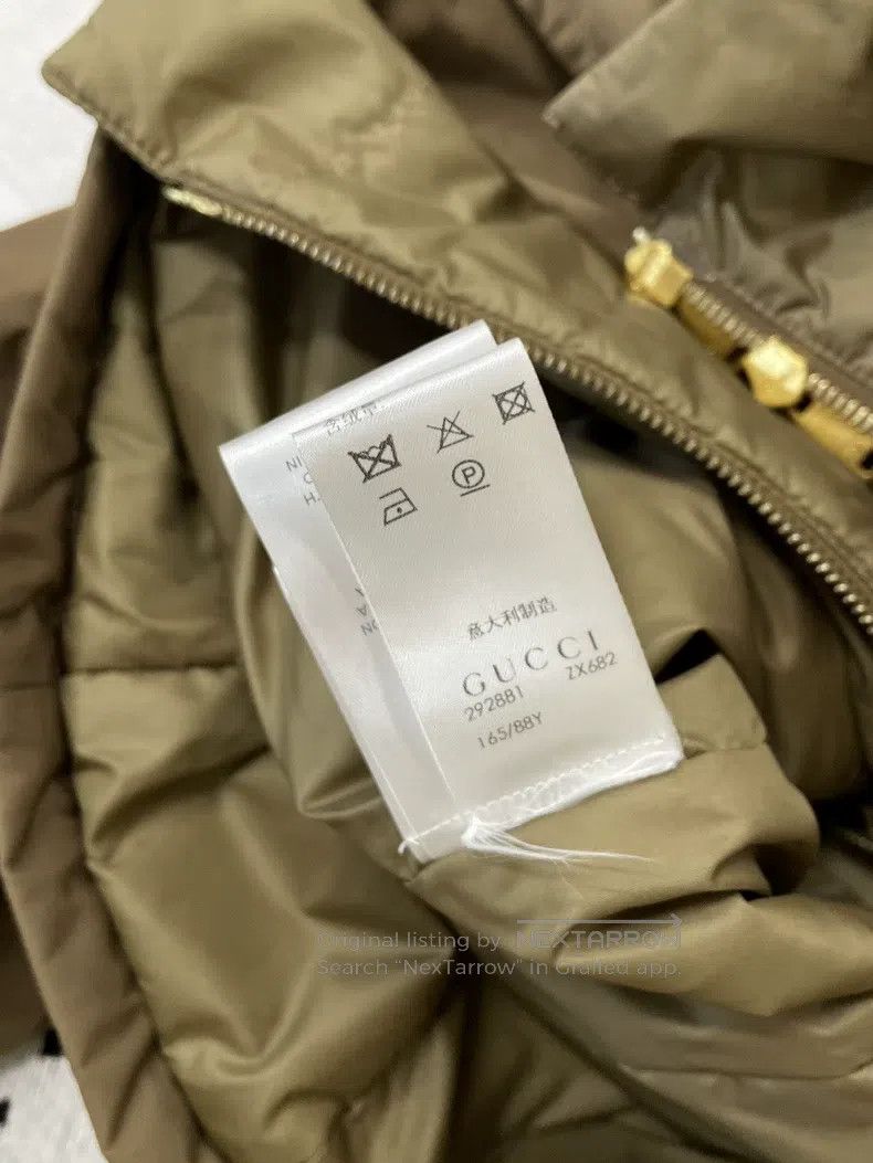 Gucci Gucci Khaki brown zipper jacket Size US XXS / EU 40 - 6 Thumbnail