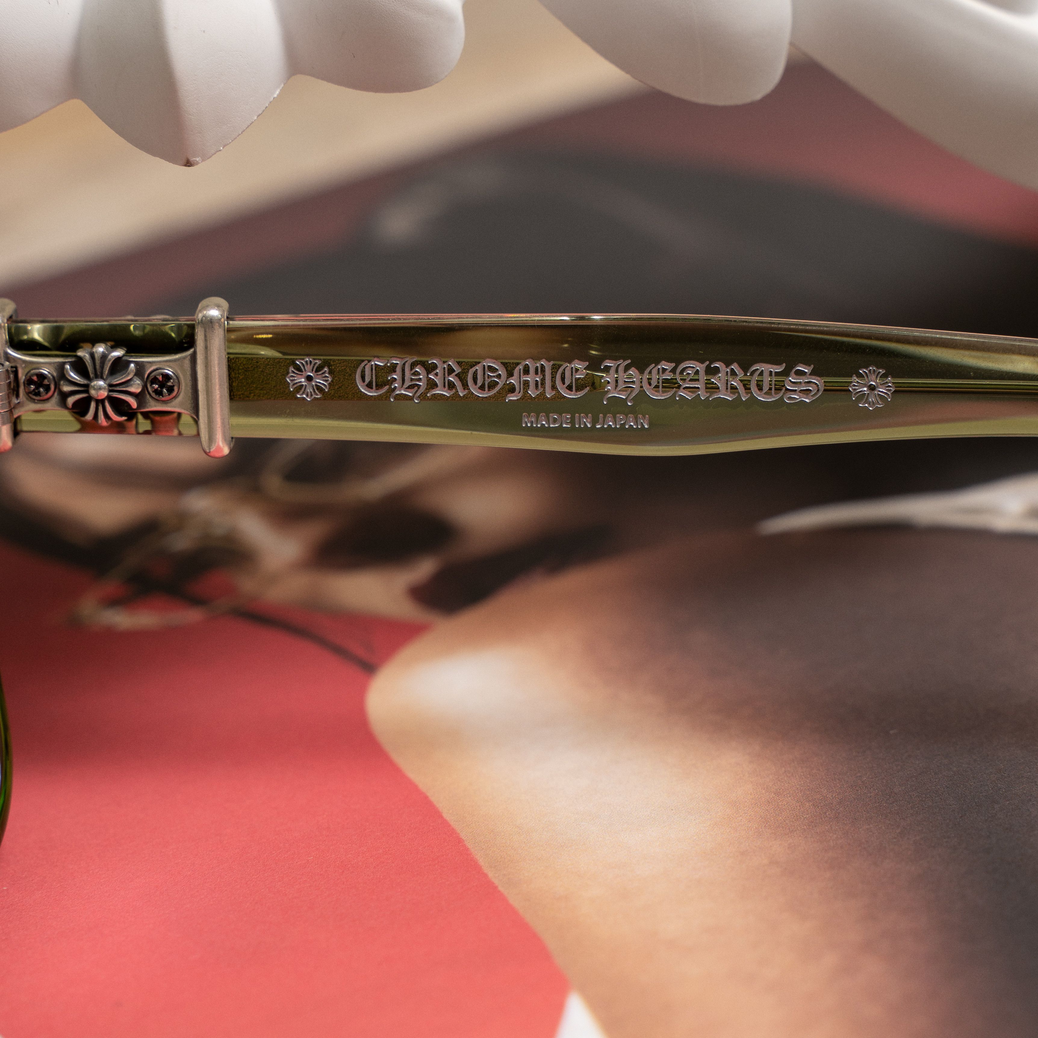 Chrome Hearts Chrome Hearts VAGILLIONAIRE II Dark Olive Glasses Size ONE SIZE - 3 Thumbnail