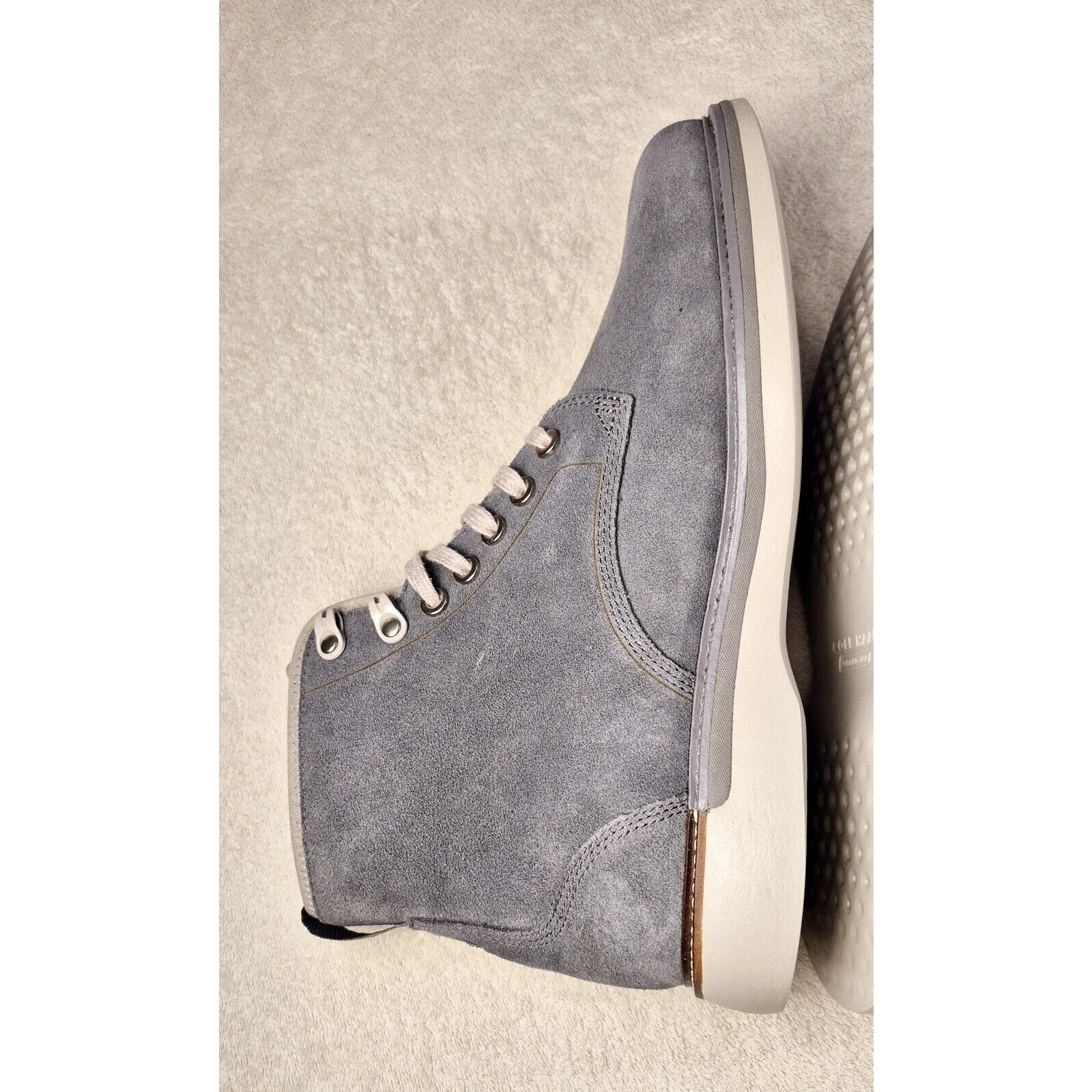 Cole Haan Cole Haan Grand 360 Grey Men's Suede Boots High Shoes 9.5 M Size US 9.5 / EU 42-43 - 11 Thumbnail