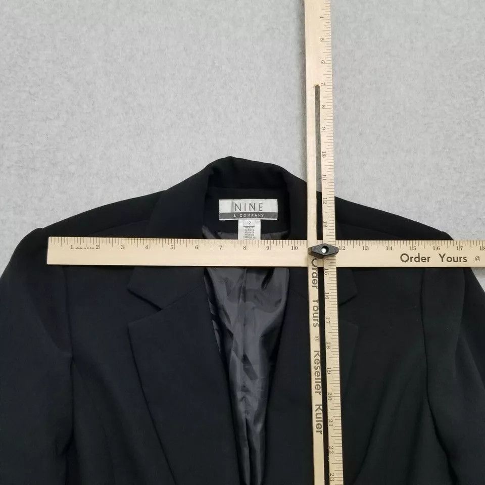 Other Nine & Company Blazer Womens 12 Black Pockets Button Outdoor Size XL / US 12-14 / IT 48-50 - 3 Thumbnail