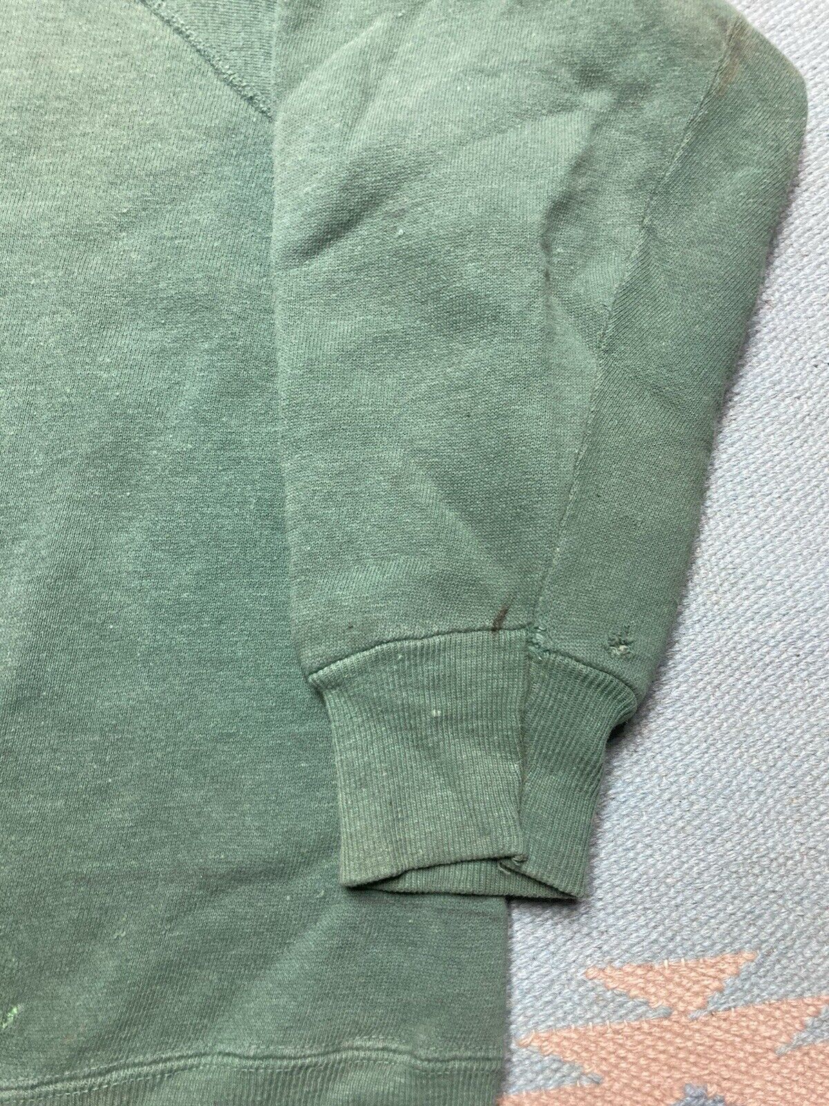 Vintage Vintage 1960s crewneck sweatshirt blank faded cotton XL Size US XL / EU 56 / 4 - 6 Thumbnail
