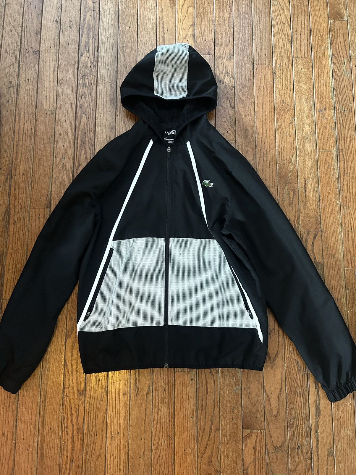 Lacoste Lacoste Sport Mesh Hoodie Colorblock Tracksuit - Size M Size US M / EU 48-50 / 2 - 1 Thumbnail