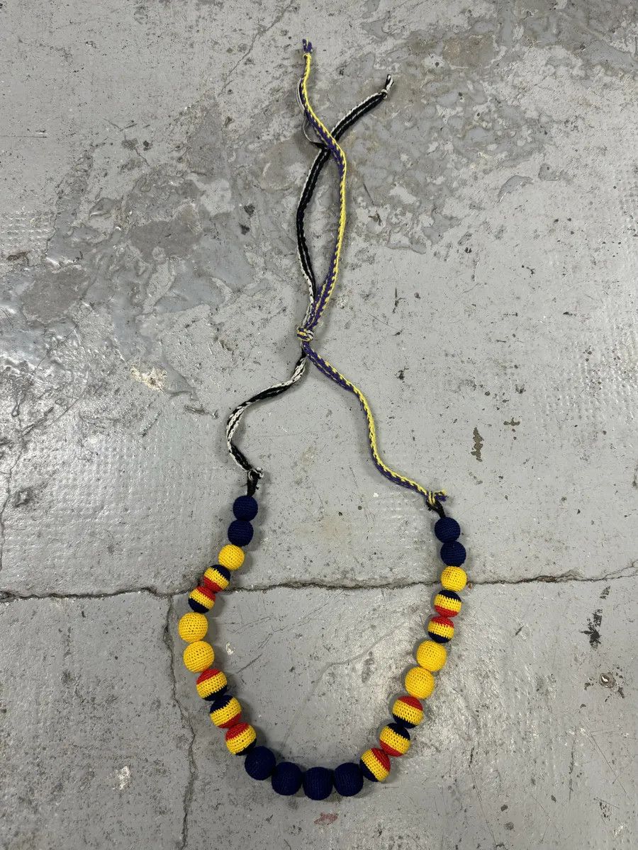 Prada AW2005 Prada Chocker Nappa Yellow Bead Savage Necklace Size ONE SIZE - 1 Thumbnail